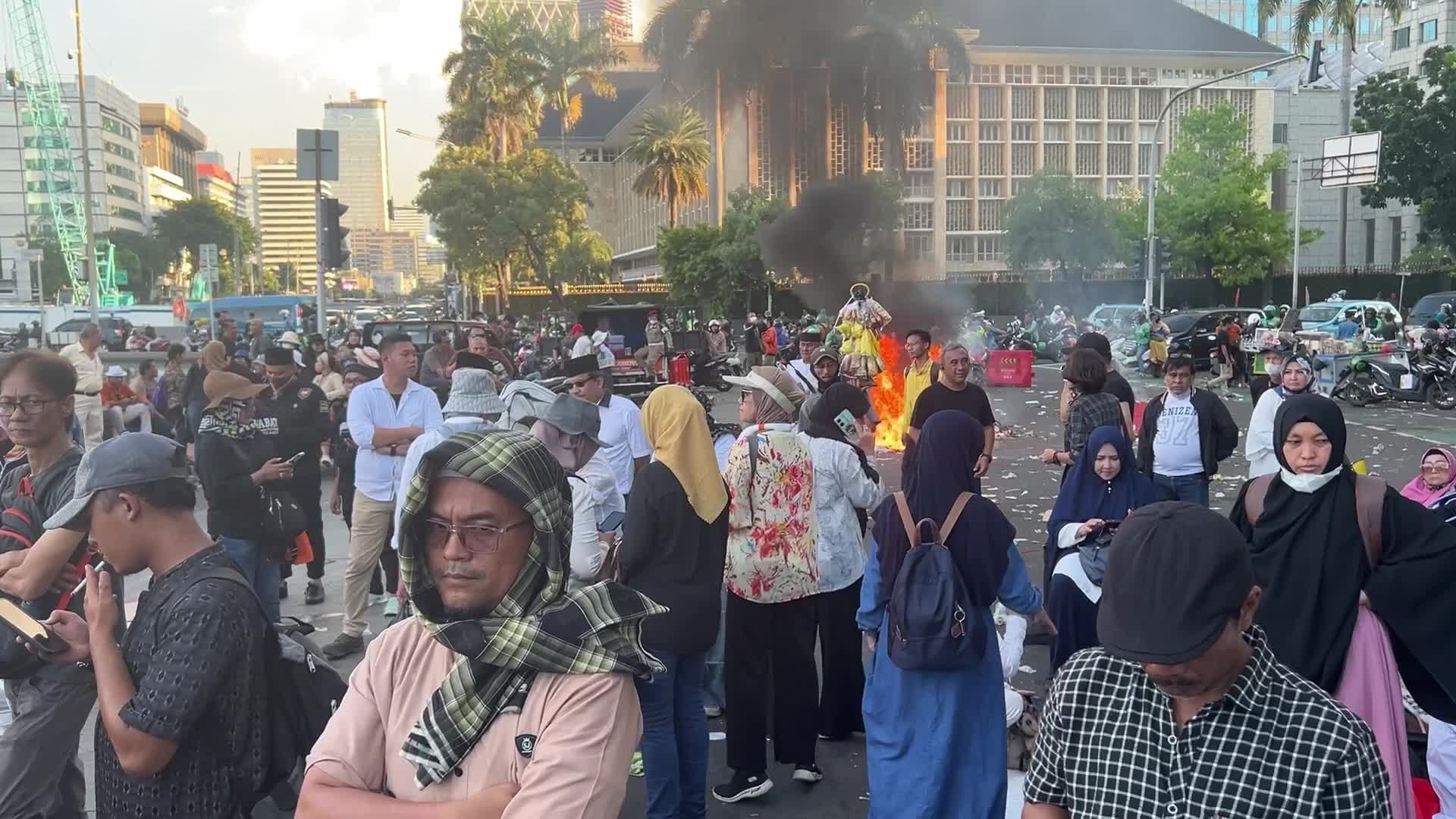 Indonesia activists protest ex-general’s presidential victory following electoral fraud allegations