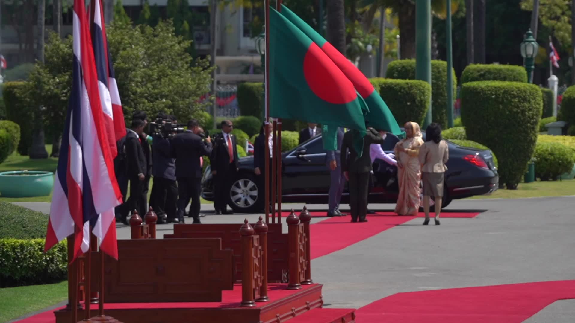 Bangladesh's Prime Minister Sheikh Hasina Makes an official Visit to Thailand.