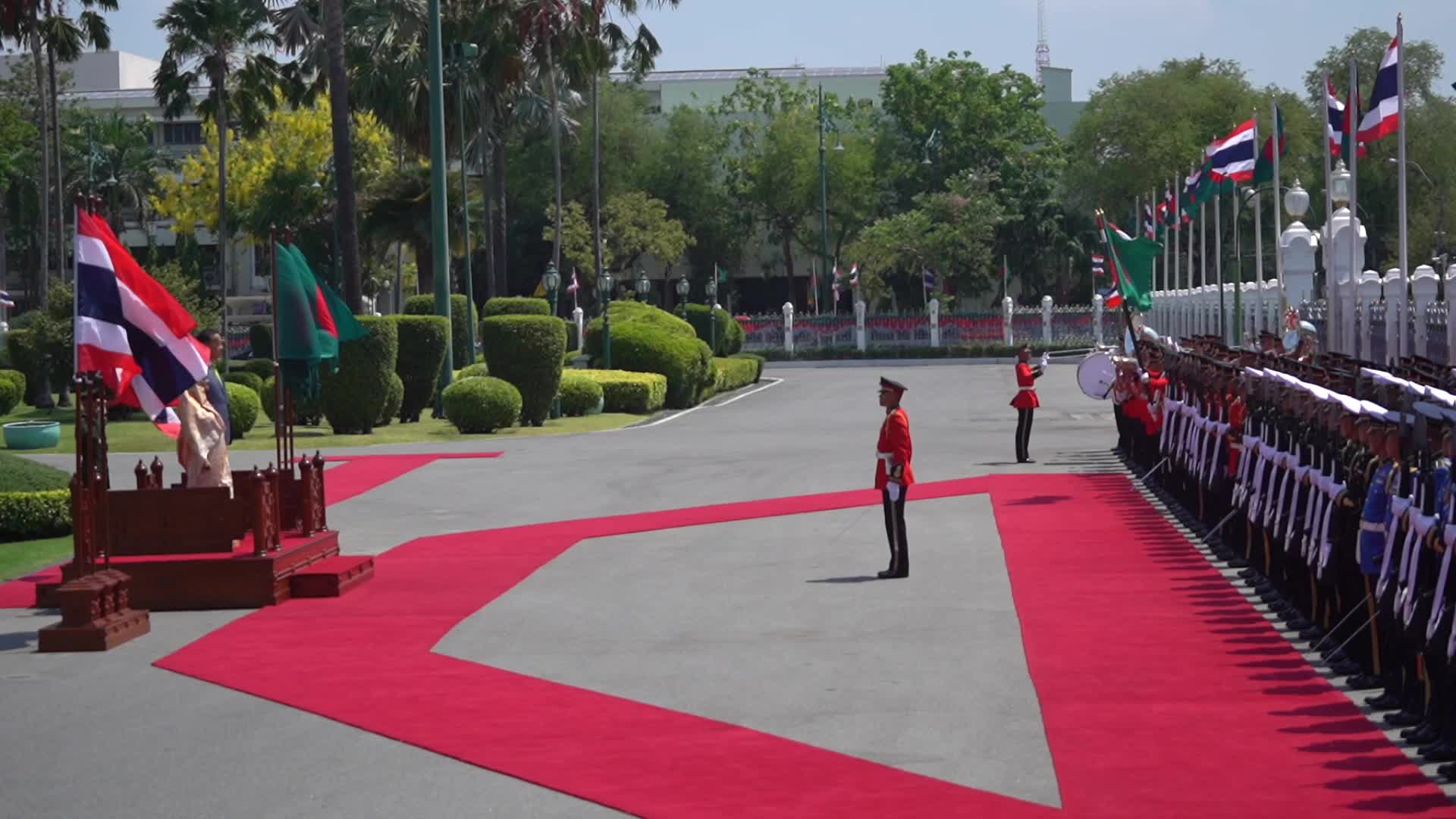 Bangladesh's Prime Minister Sheikh Hasina Makes an official Visit to Thailand.