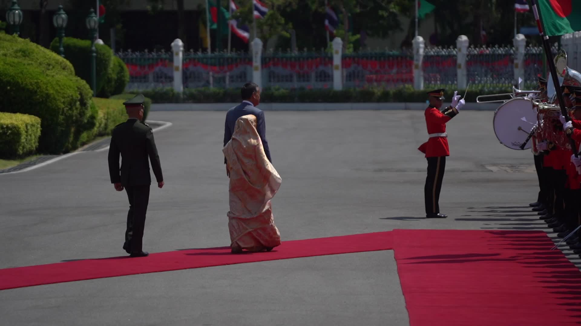 Bangladesh's Prime Minister Sheikh Hasina Makes an official Visit to Thailand.