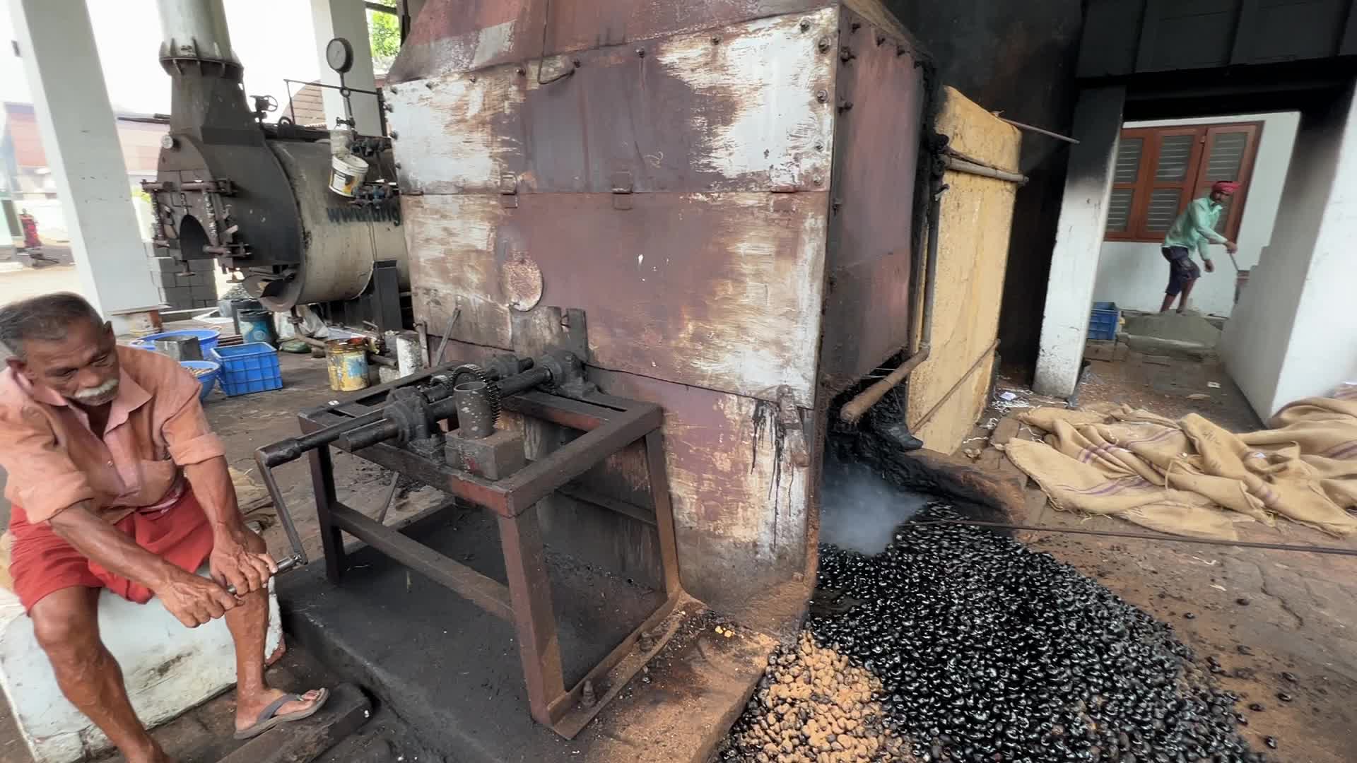Cashew nut factory in Kerala