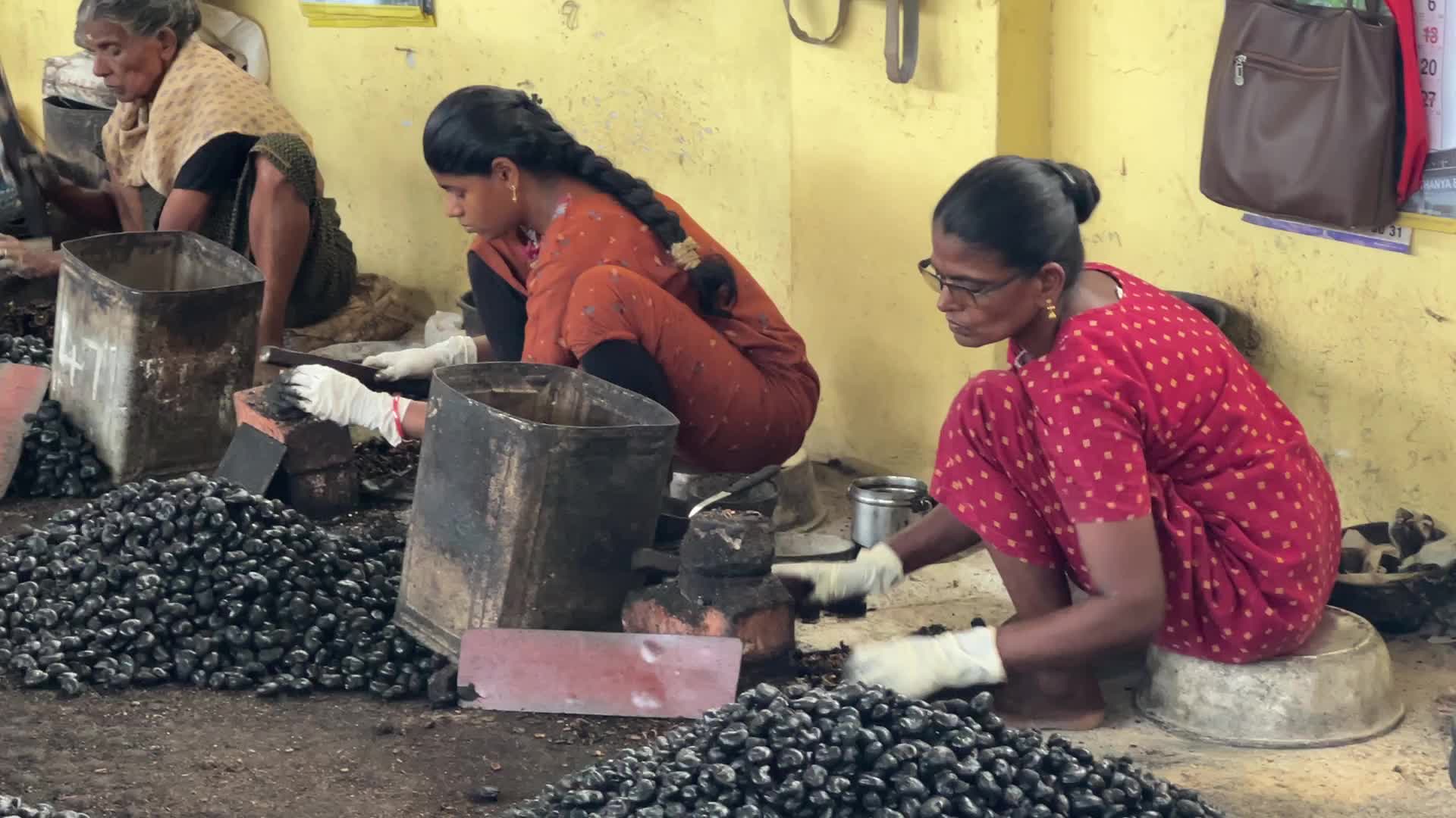 Cashew nut factory in Kerala
