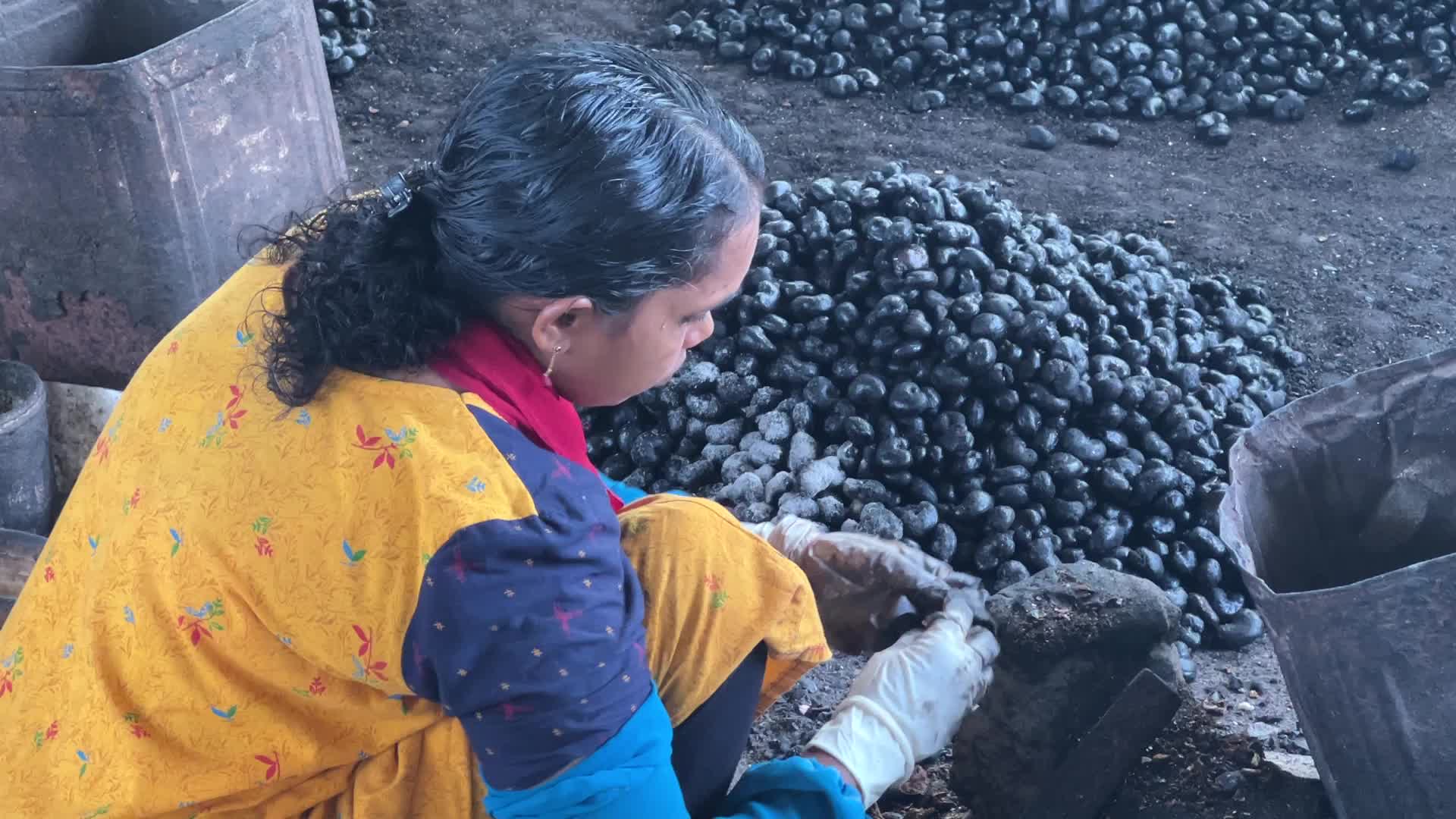 Cashew nut factory in Kerala