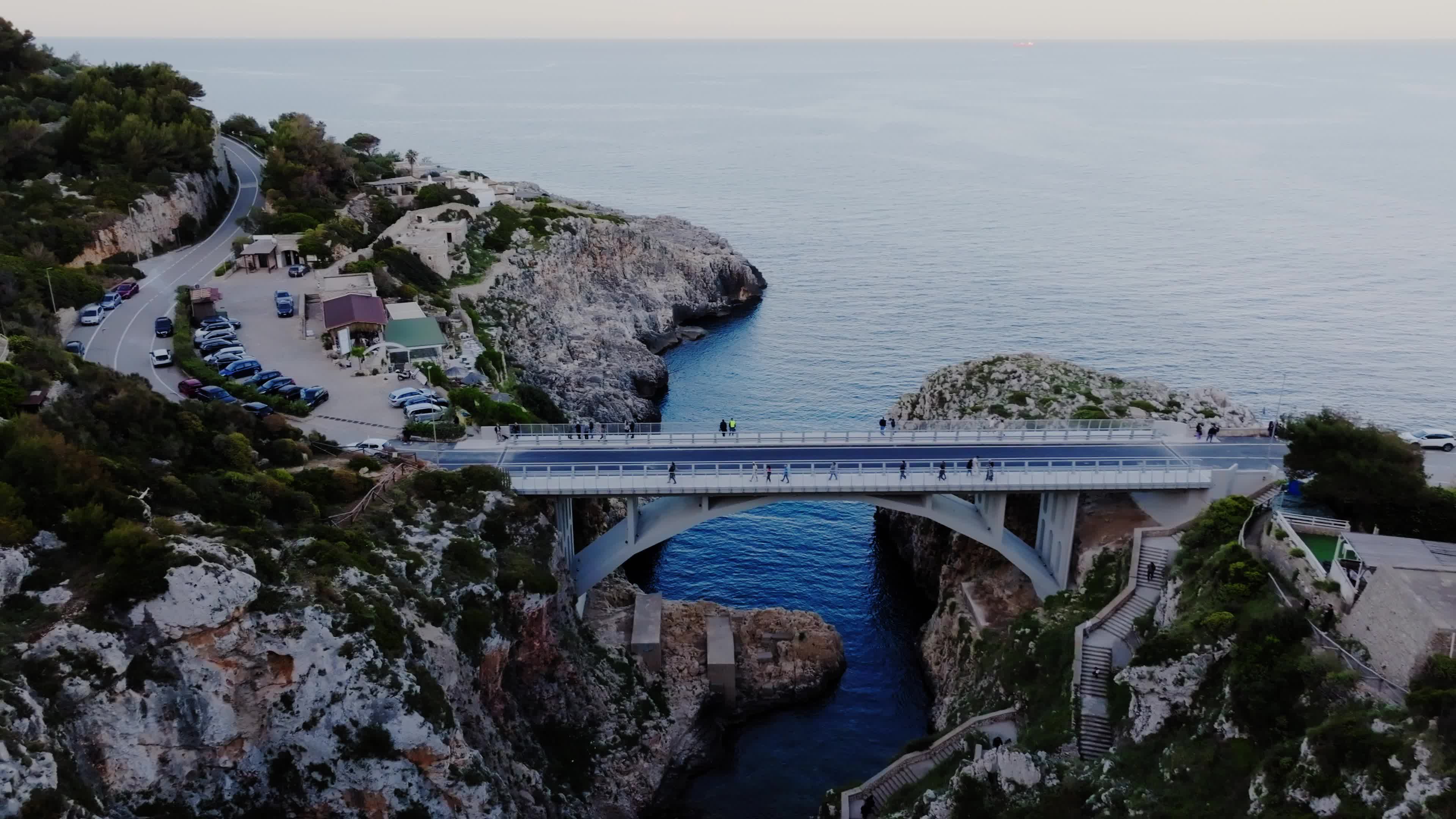 Aerial View Of Ponte Ciolo (Ciolo's Bridge)