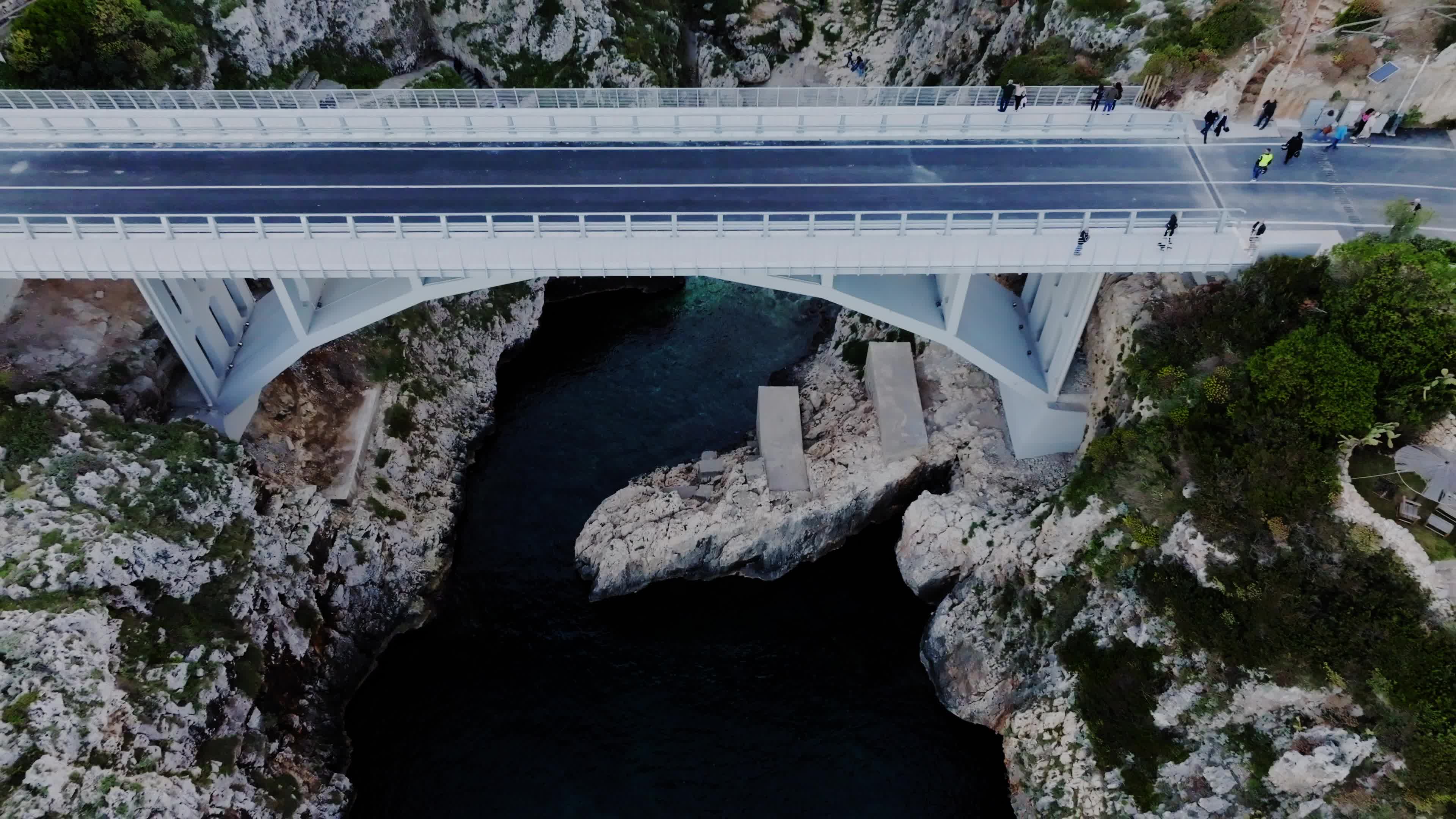 Aerial View Of Ponte Ciolo (Ciolo's Bridge)