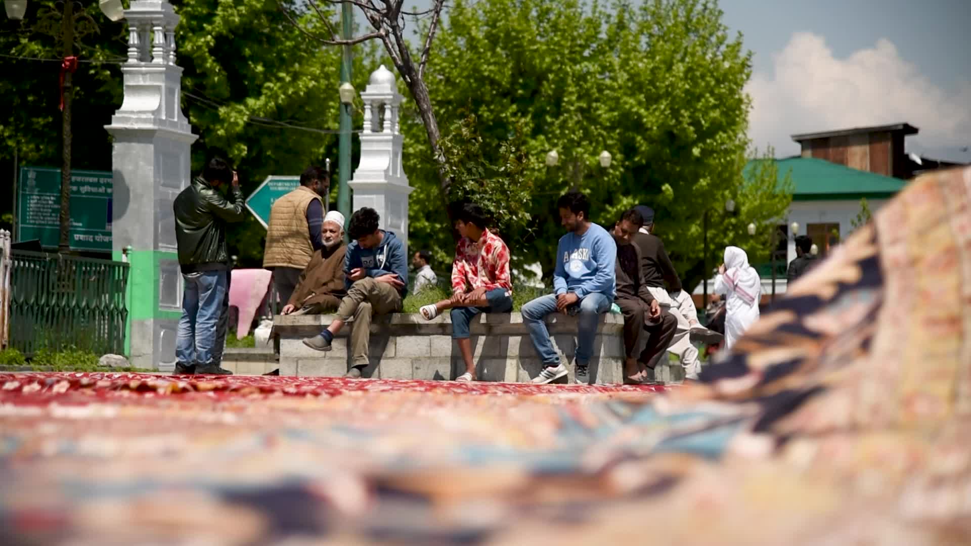 Asia's largest handmade carpet in Srinagar, India