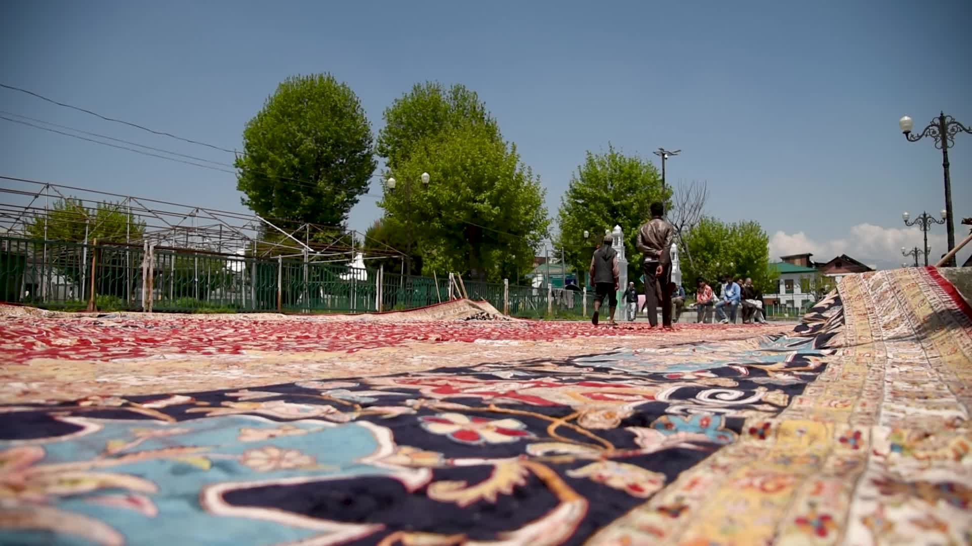 Asia's largest handmade carpet in Srinagar, India