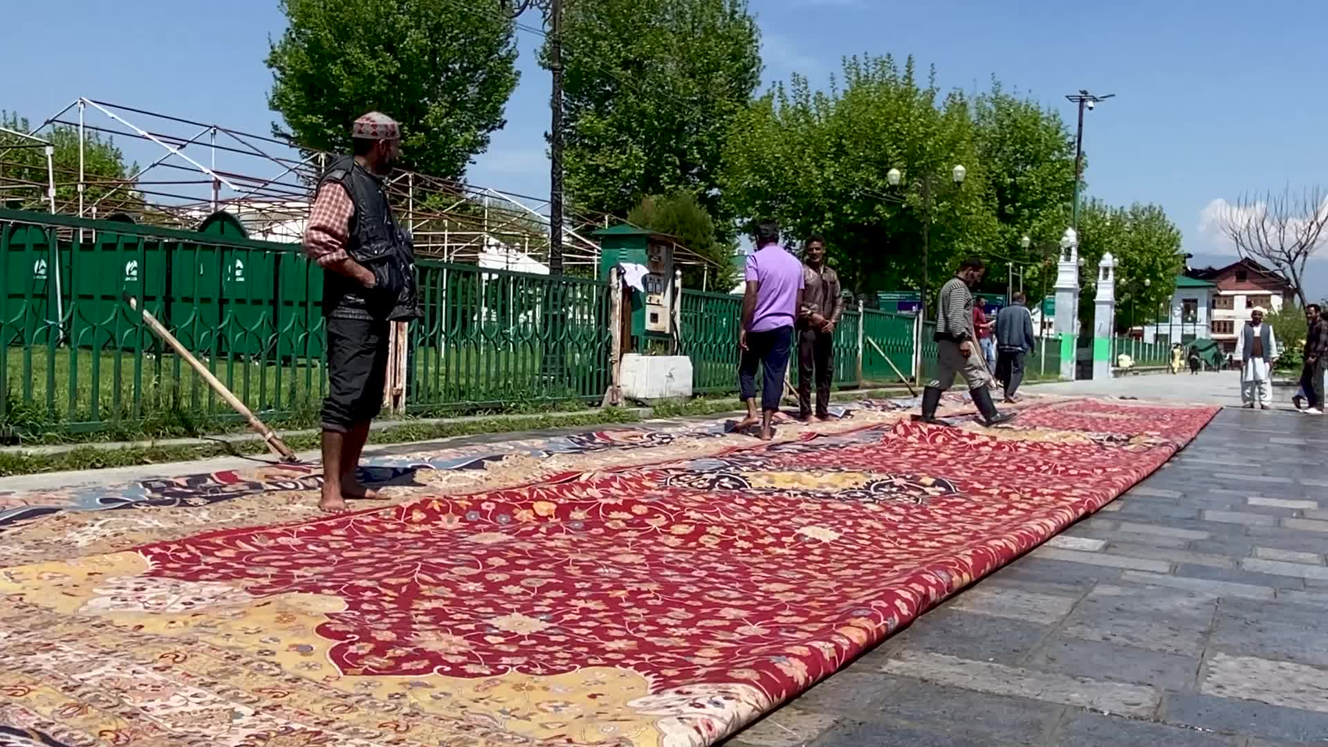 Asia's largest handmade carpet in Srinagar, India