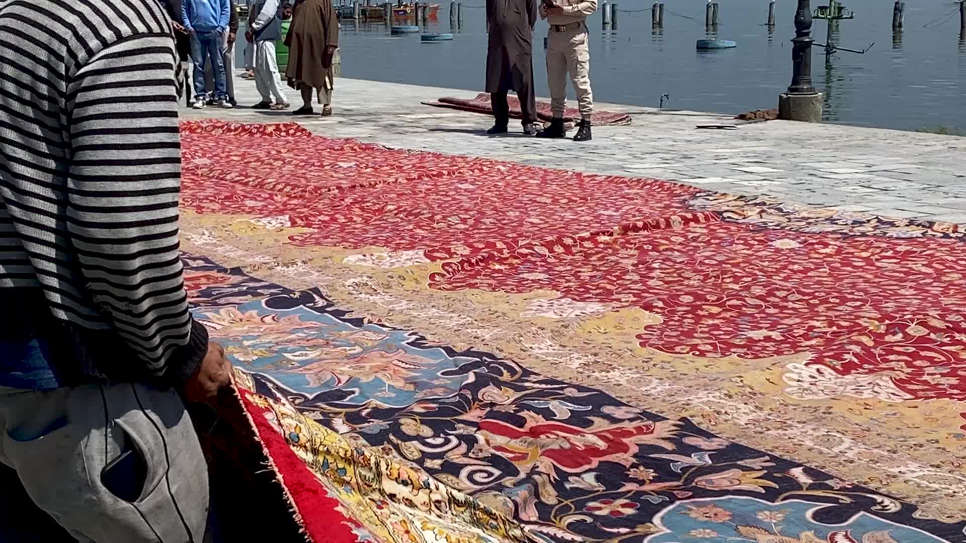 Asia's largest handmade carpet in Srinagar, India