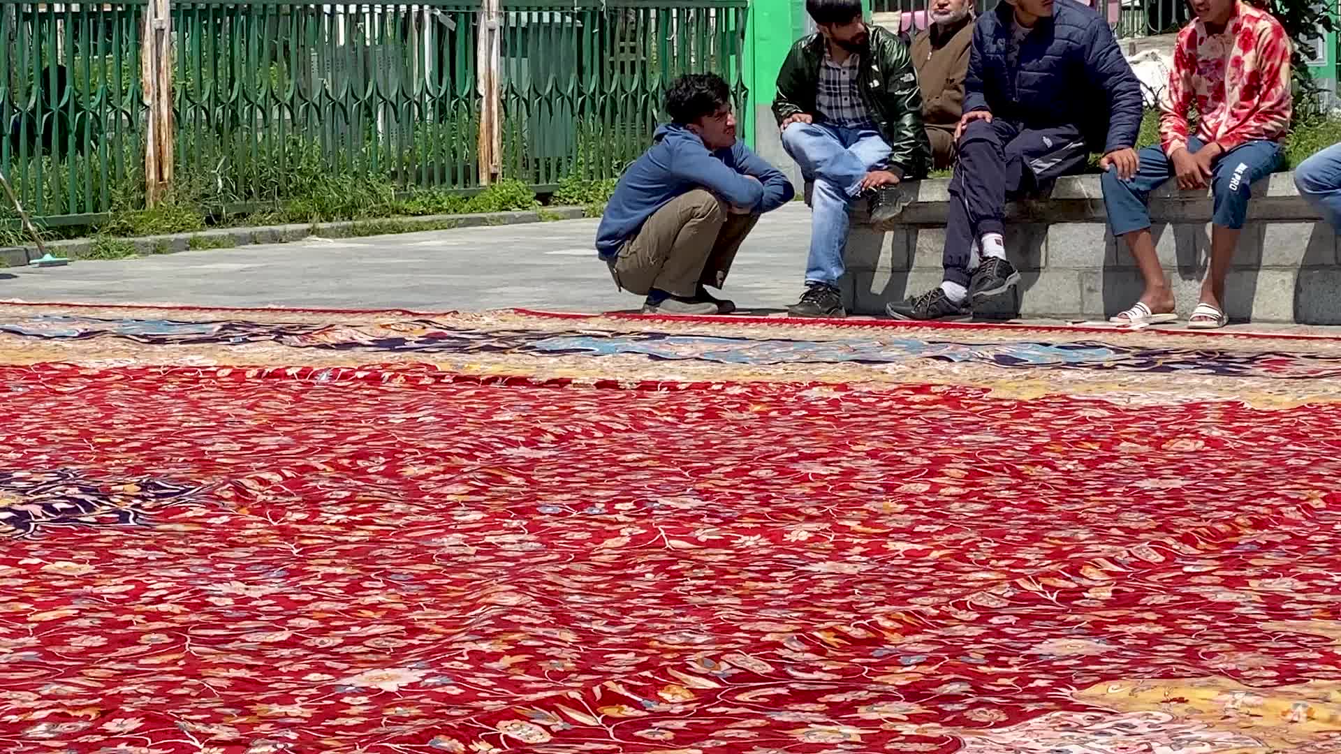 Asia's largest handmade carpet in Srinagar, India