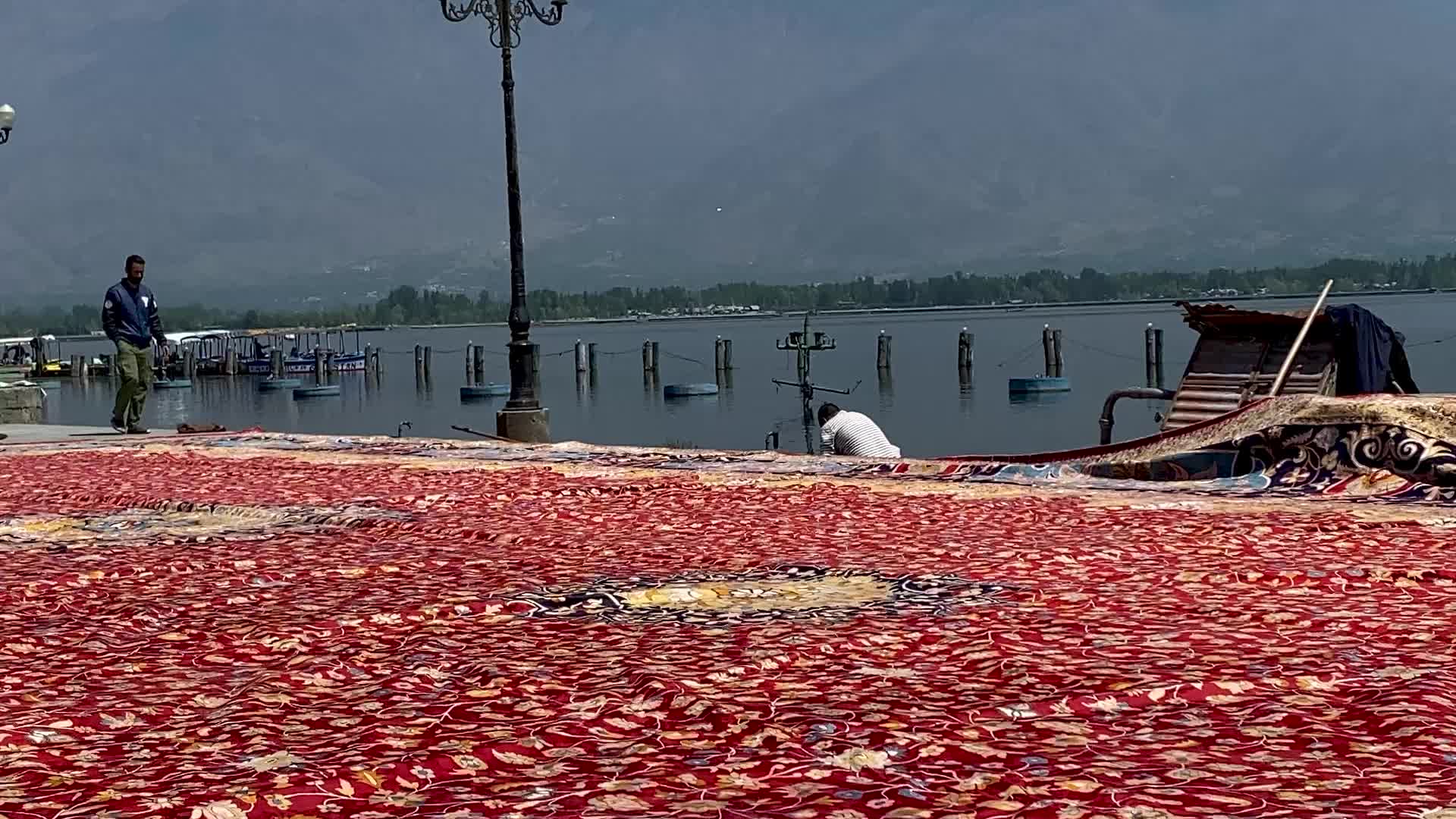 Asia's largest handmade carpet in Srinagar, India
