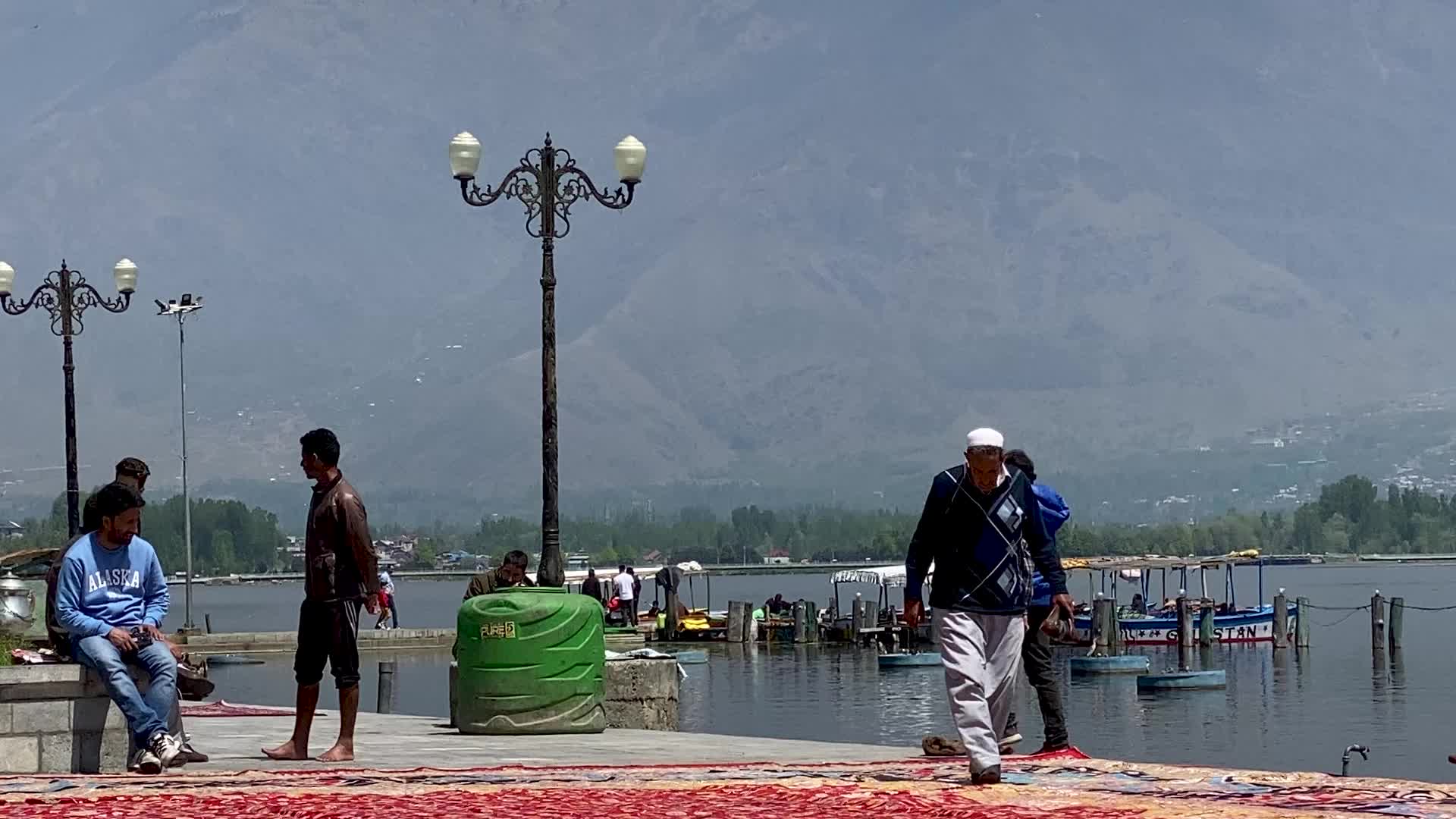 Asia's largest handmade carpet in Srinagar, India