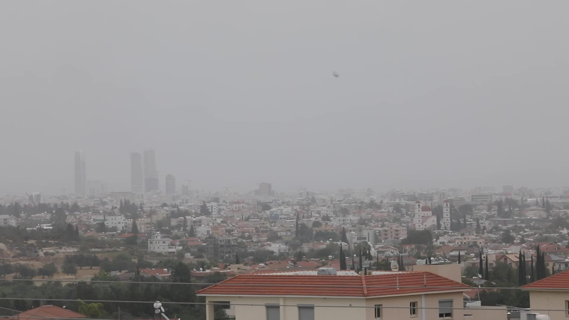 Cyprus : Dust clouds over Limassol