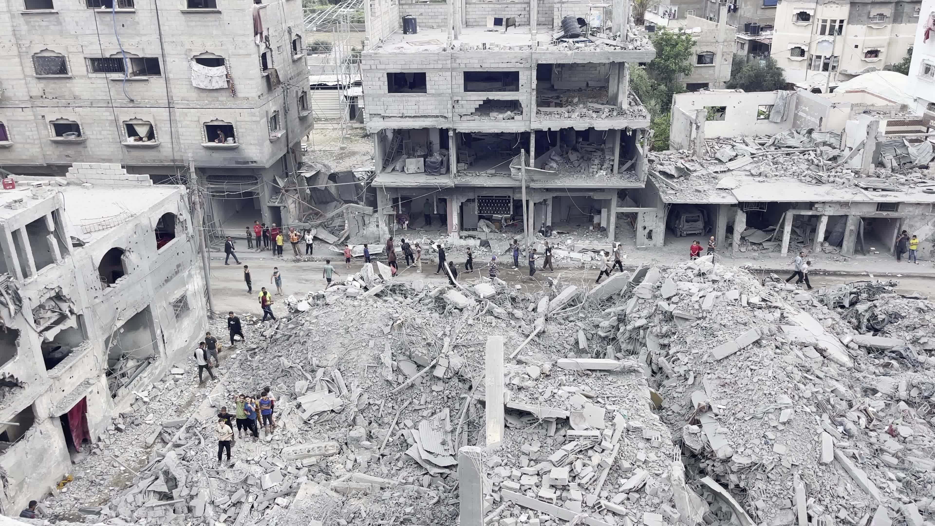 Aftermath of Israeli Airstrike In Gaza, Palestine