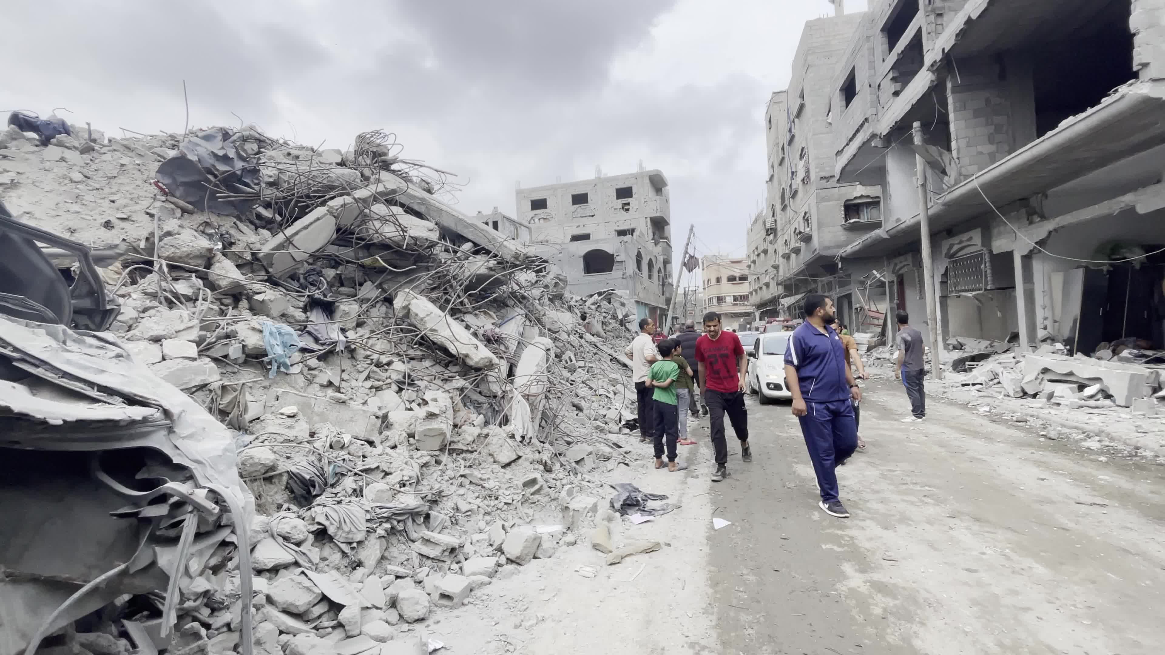 Aftermath of Israeli Airstrike In Gaza, Palestine