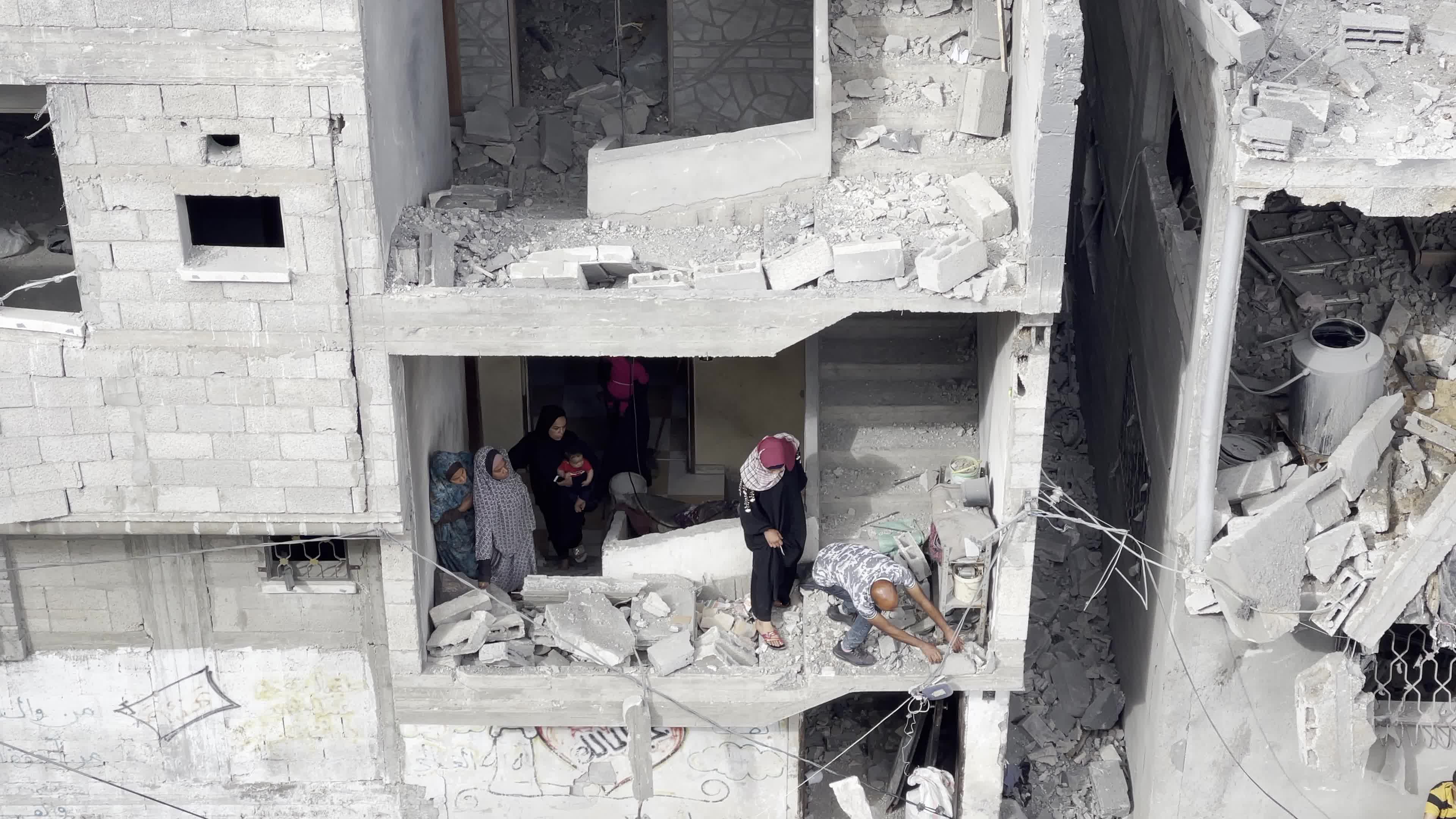 Aftermath of Israeli Airstrike In Gaza, Palestine