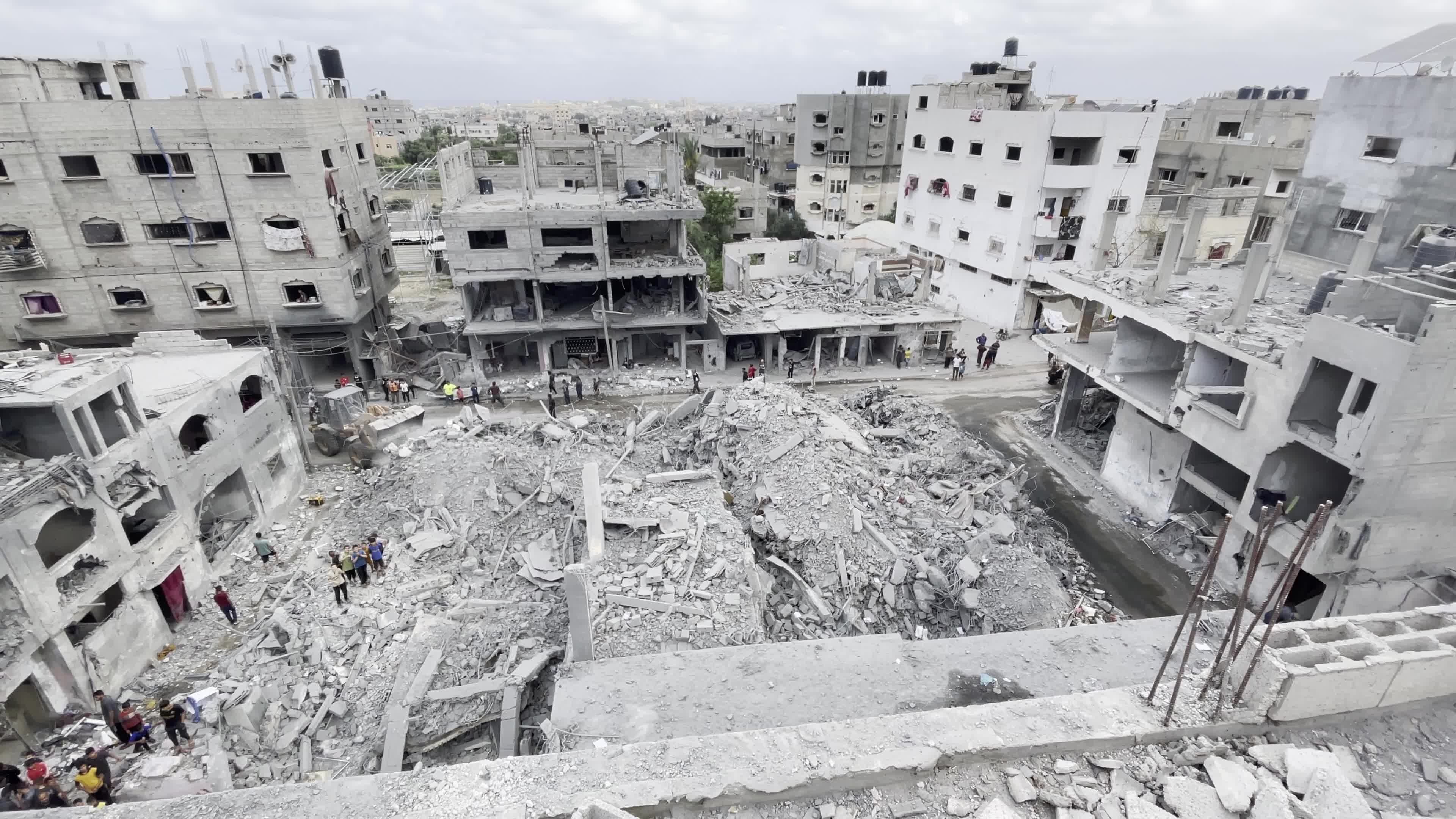 Aftermath of Israeli Airstrike In Gaza, Palestine