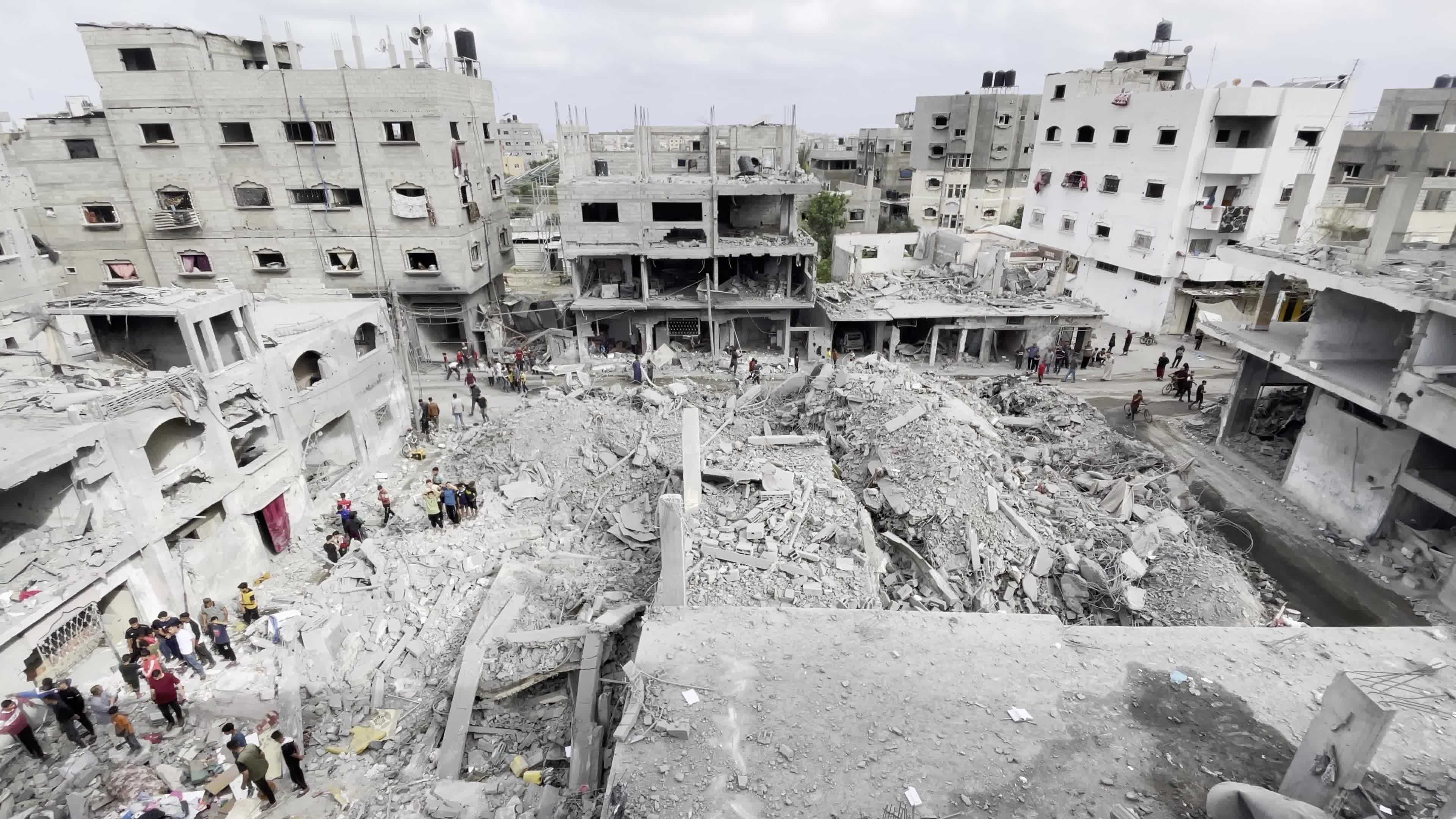 Aftermath of Israeli Airstrike In Gaza, Palestine