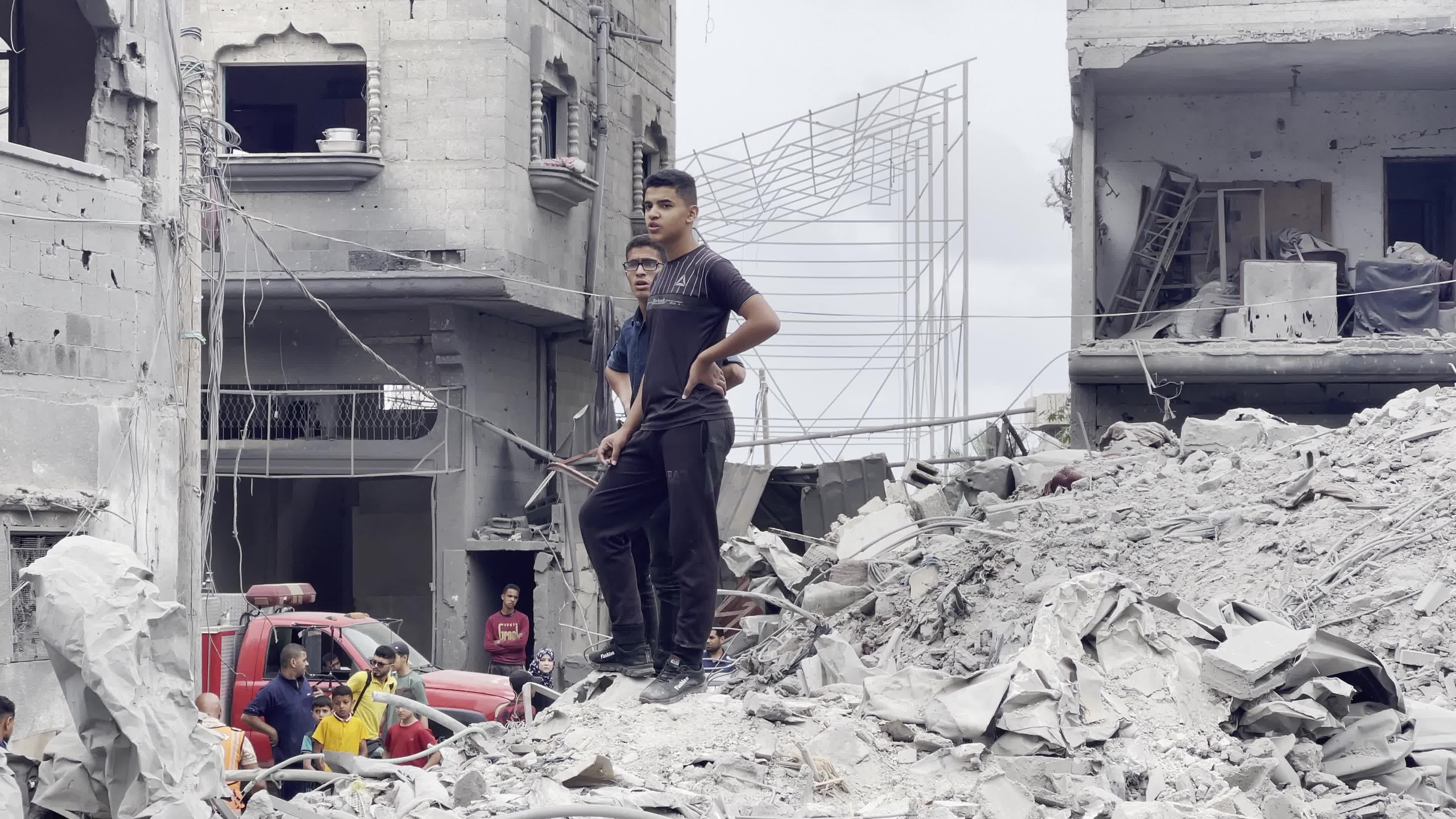 Aftermath of Israeli Airstrike In Gaza, Palestine