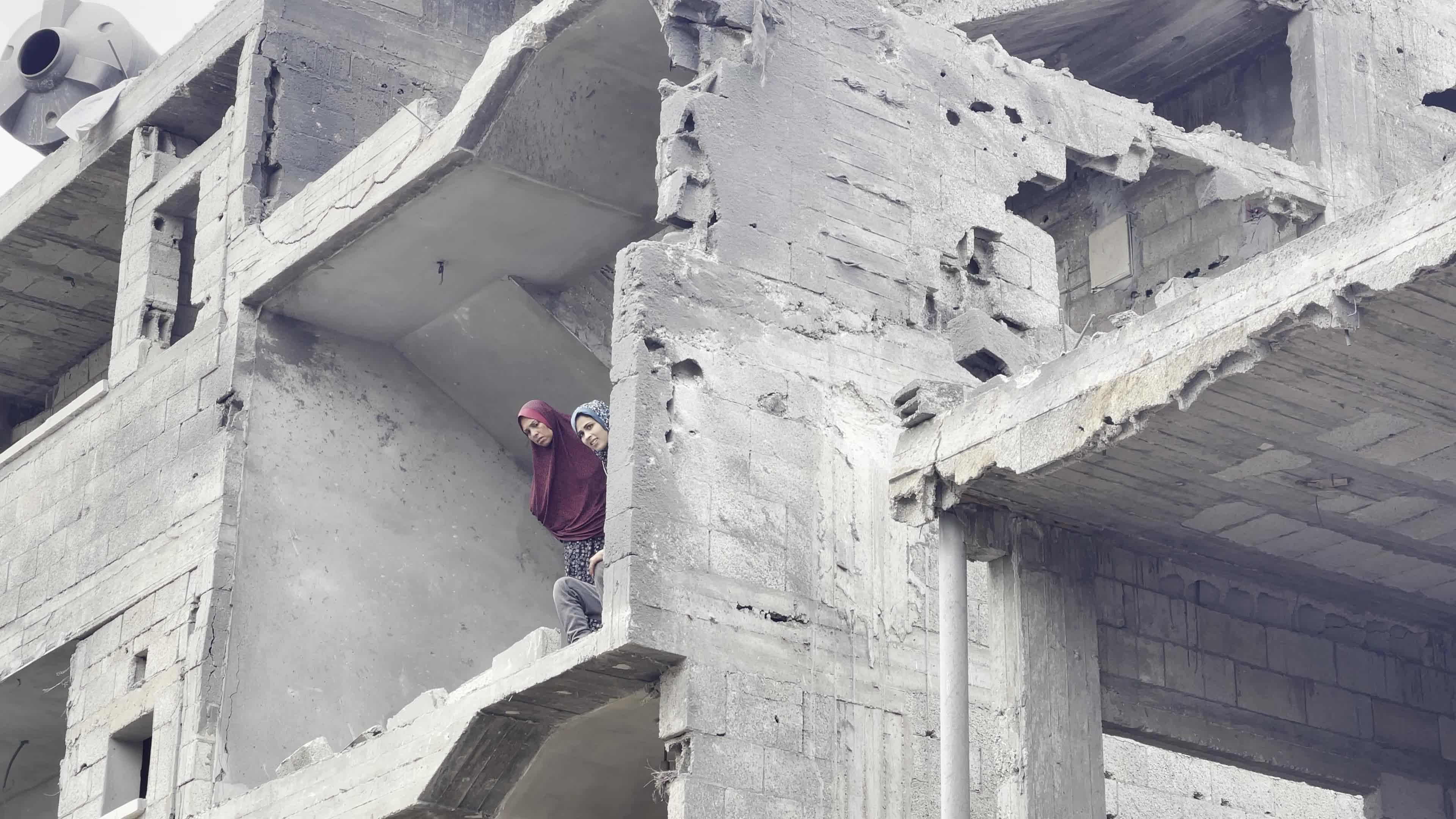 Aftermath of Israeli Airstrike In Gaza, Palestine