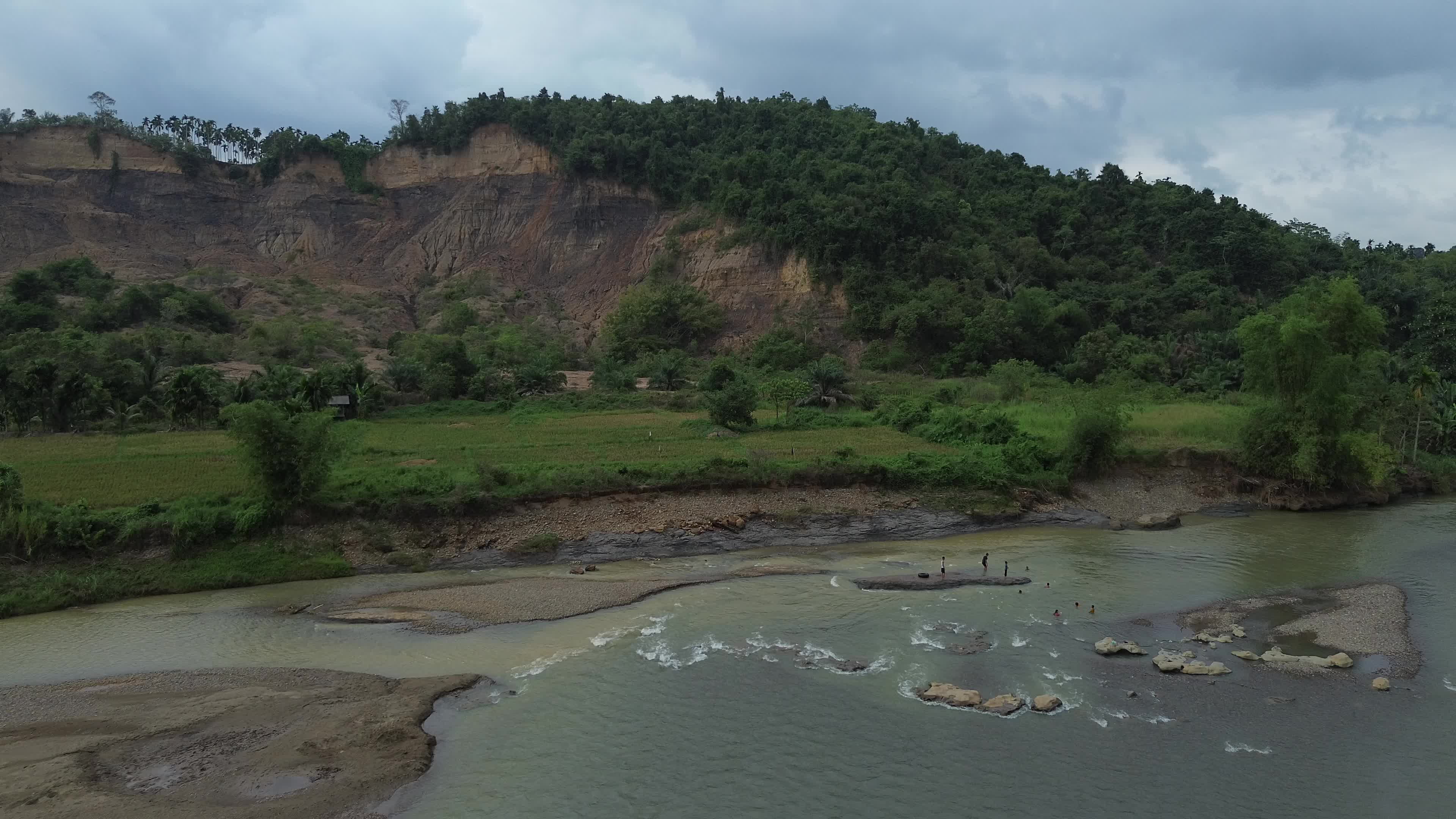 River Tourism Former Sand Mining Site in Aceh