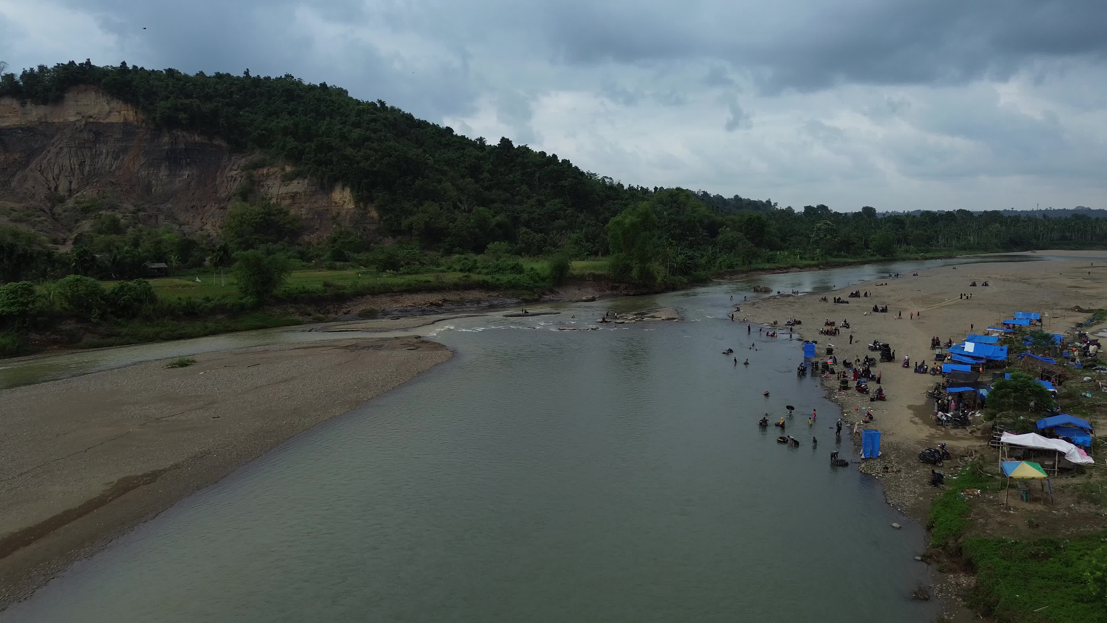 River Tourism Former Sand Mining Site in Aceh