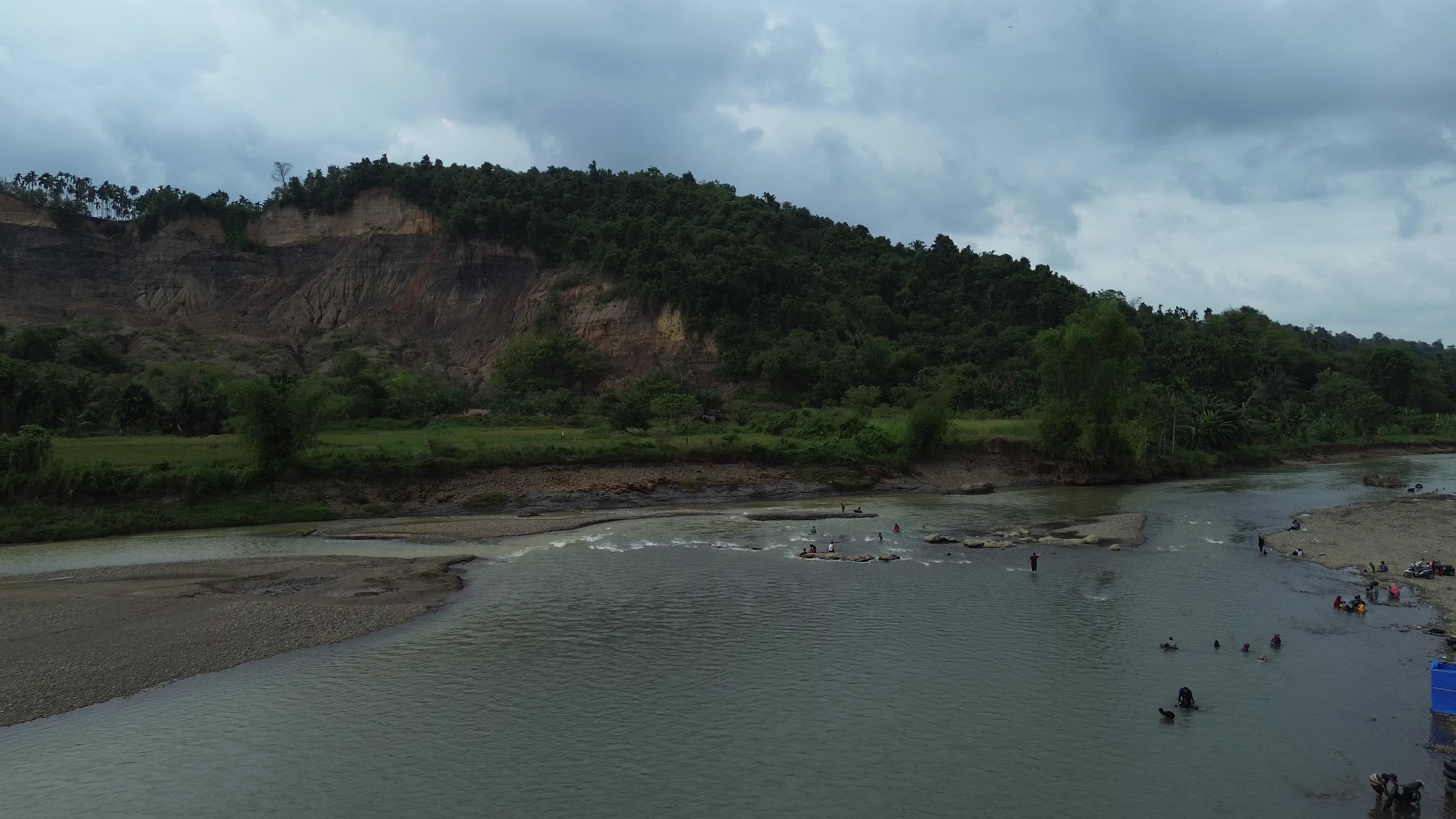 River Tourism Former Sand Mining Site in Aceh