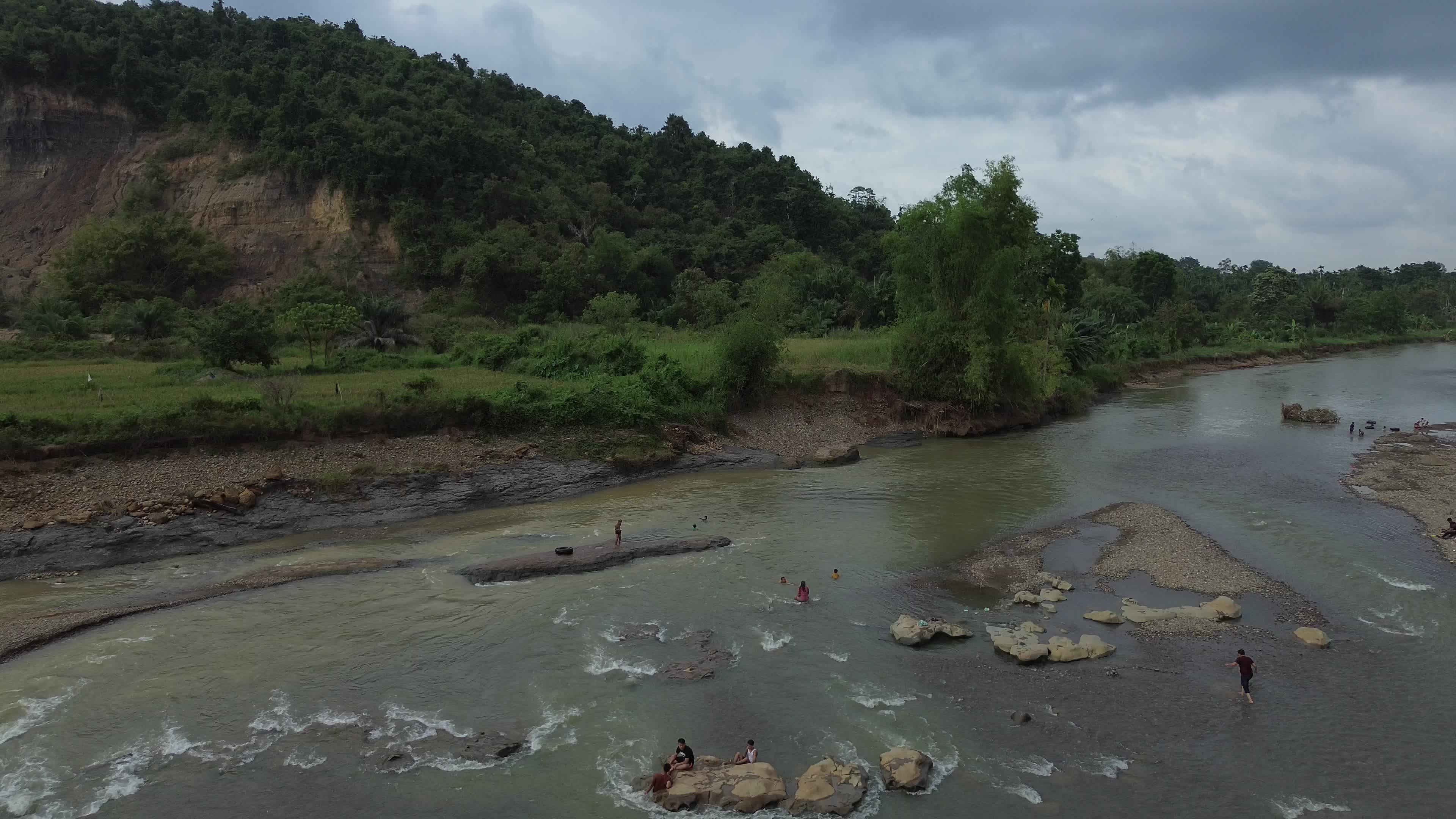 River Tourism Former Sand Mining Site in Aceh