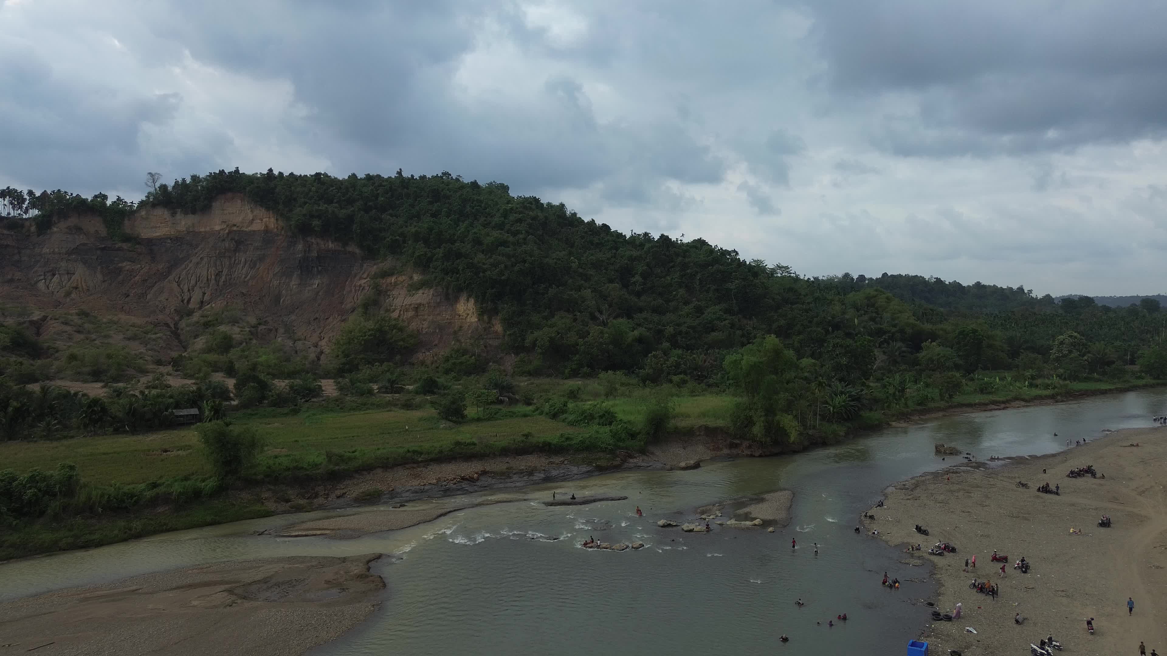River Tourism Former Sand Mining Site in Aceh