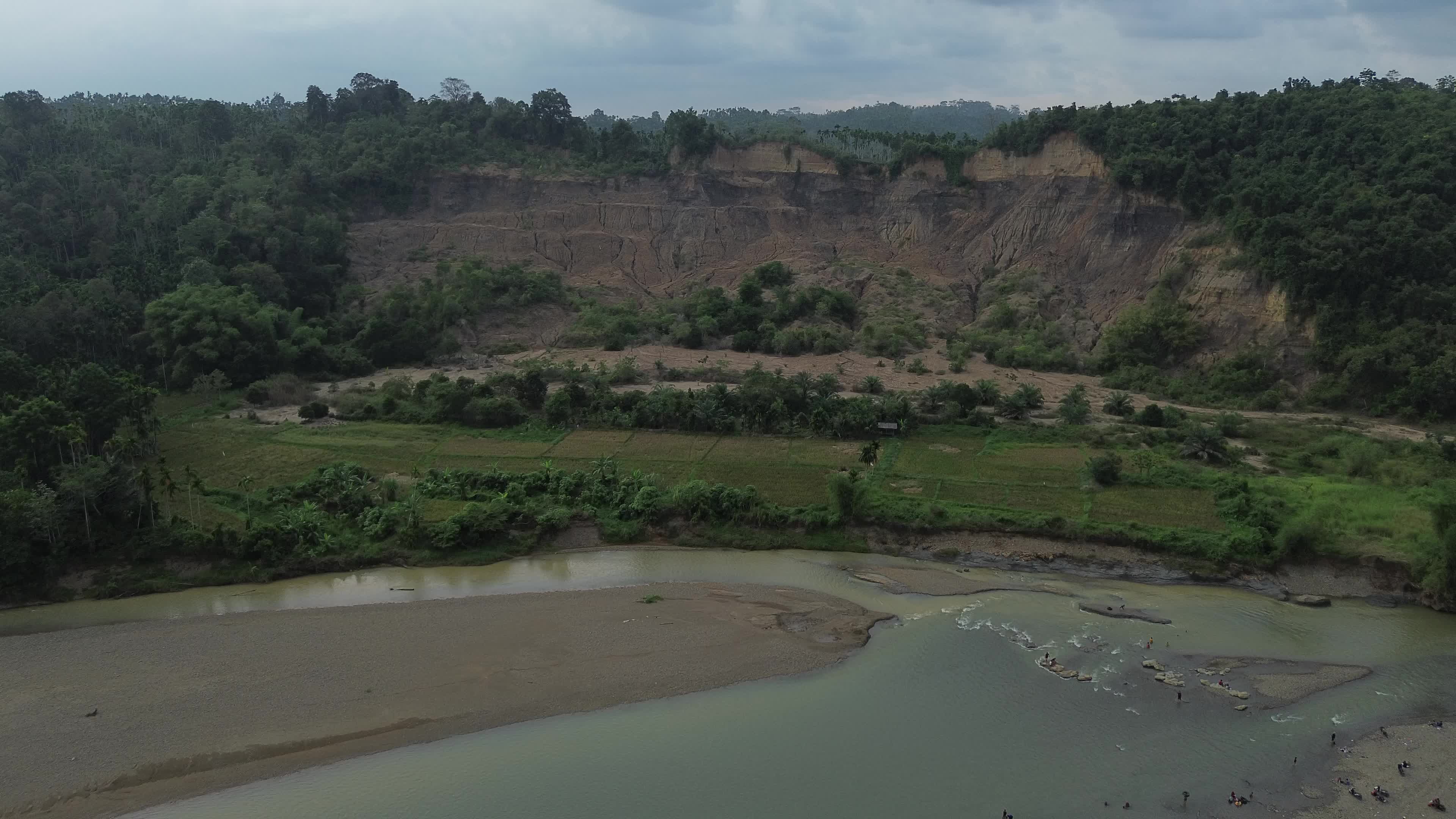 River Tourism Former Sand Mining Site in Aceh