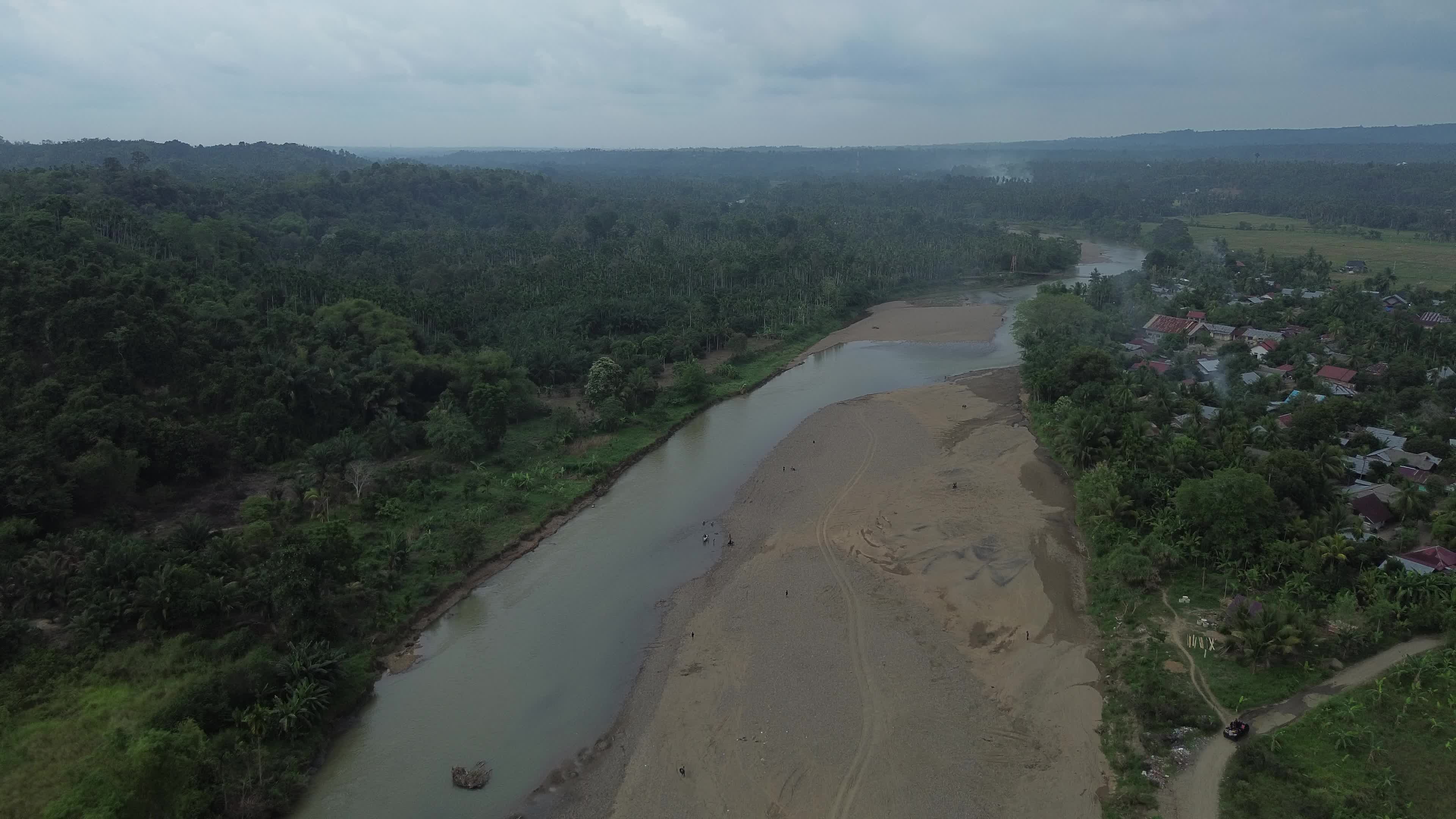 River Tourism Former Sand Mining Site in Aceh