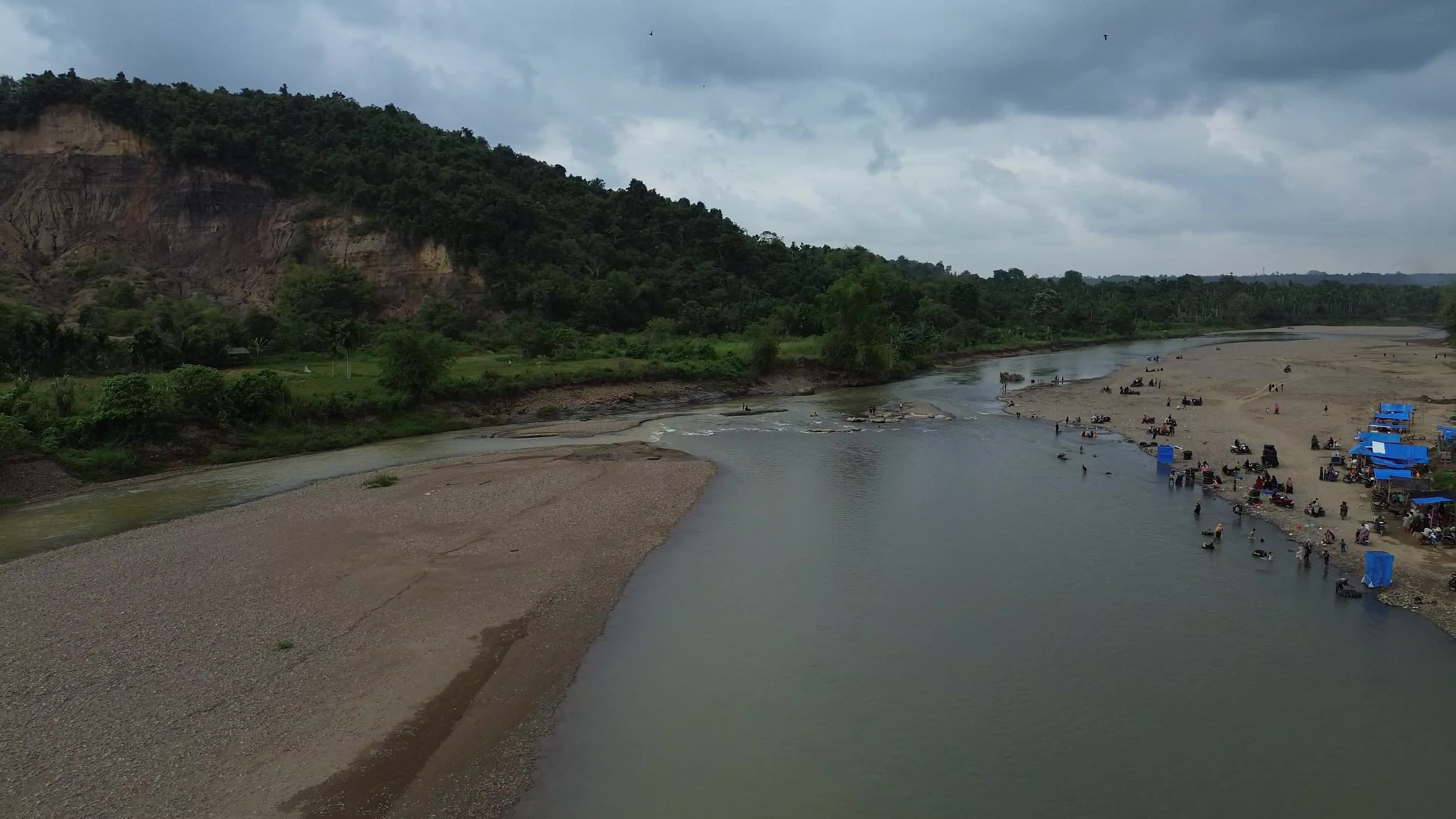 River Tourism Former Sand Mining Site in Aceh