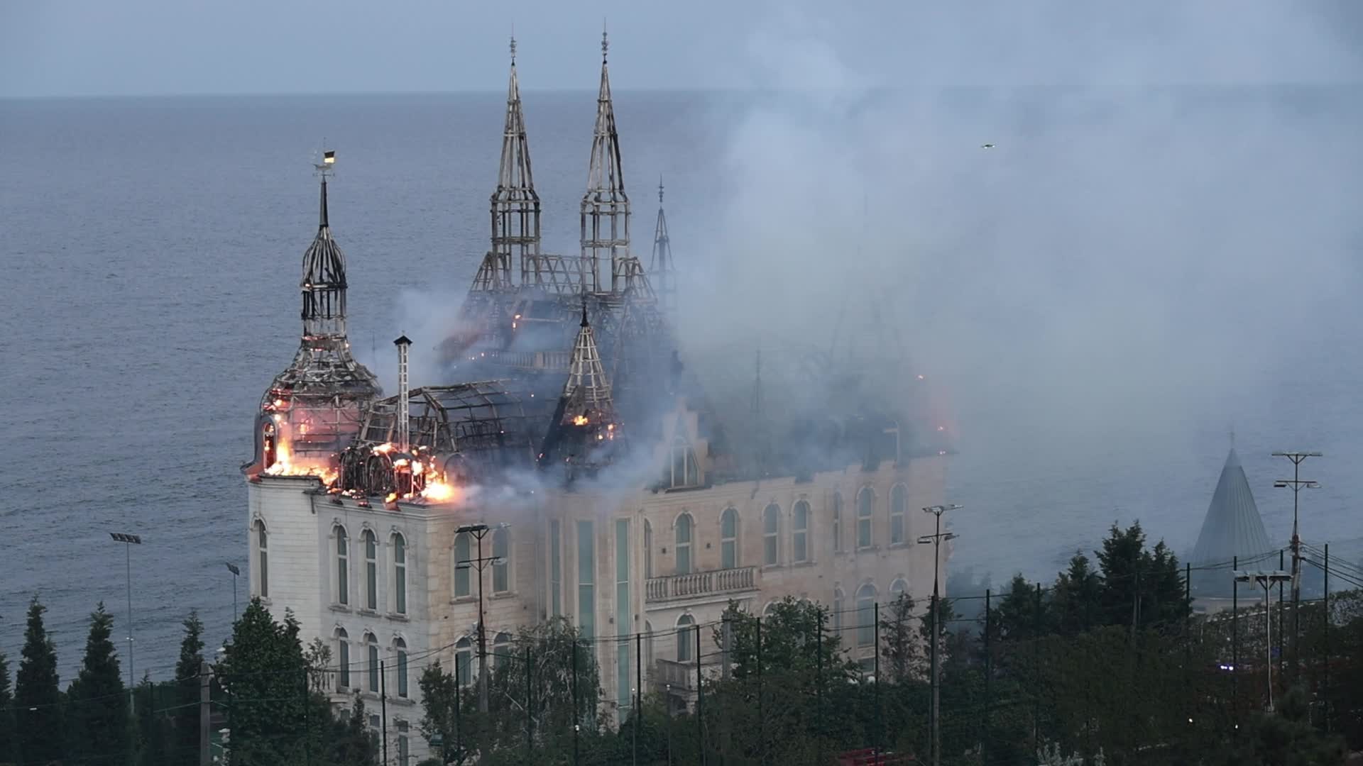 Russian missile attack on Odesa