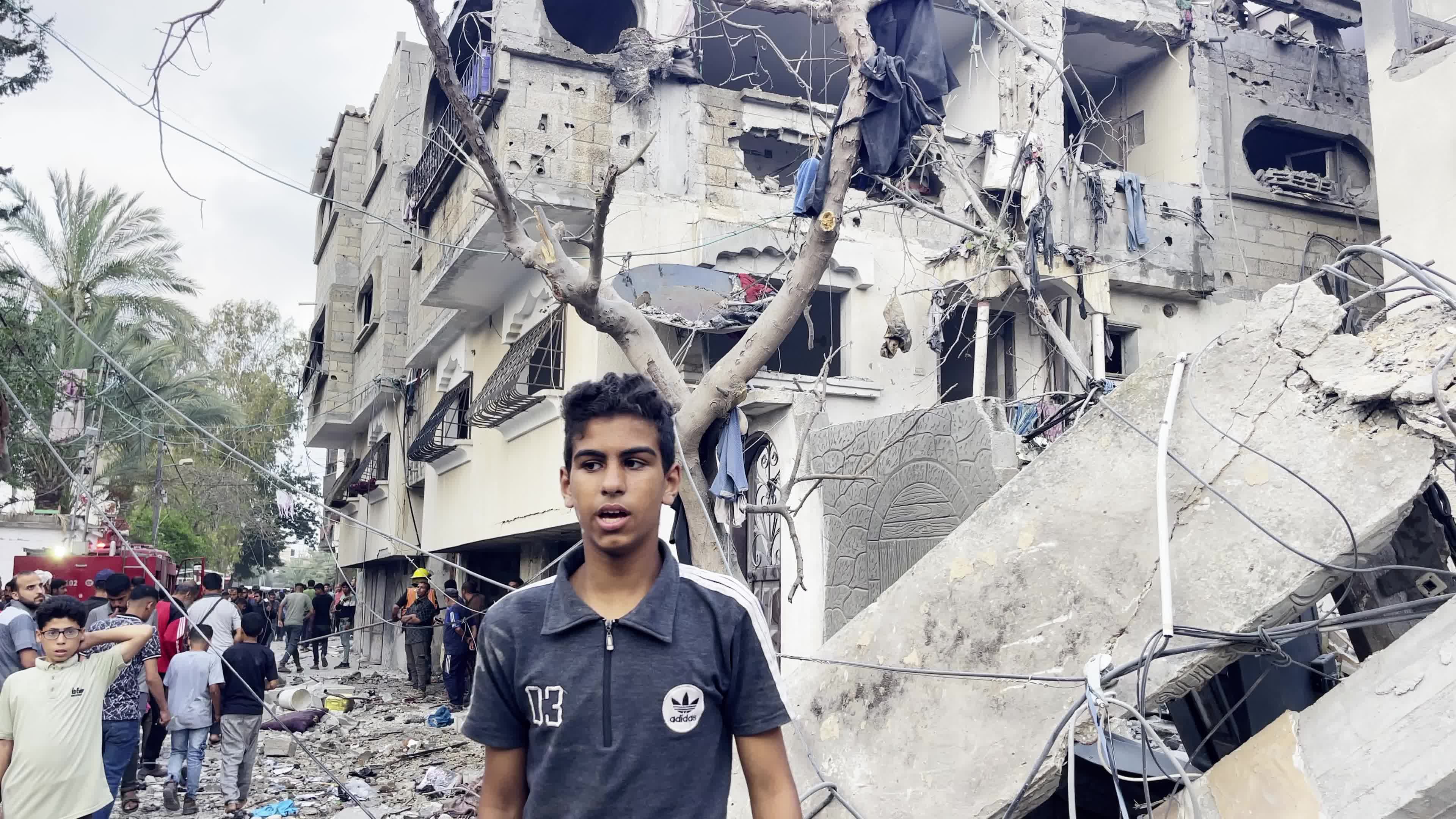 Aftermath of Israeli Airstrike In Gaza, Palestine