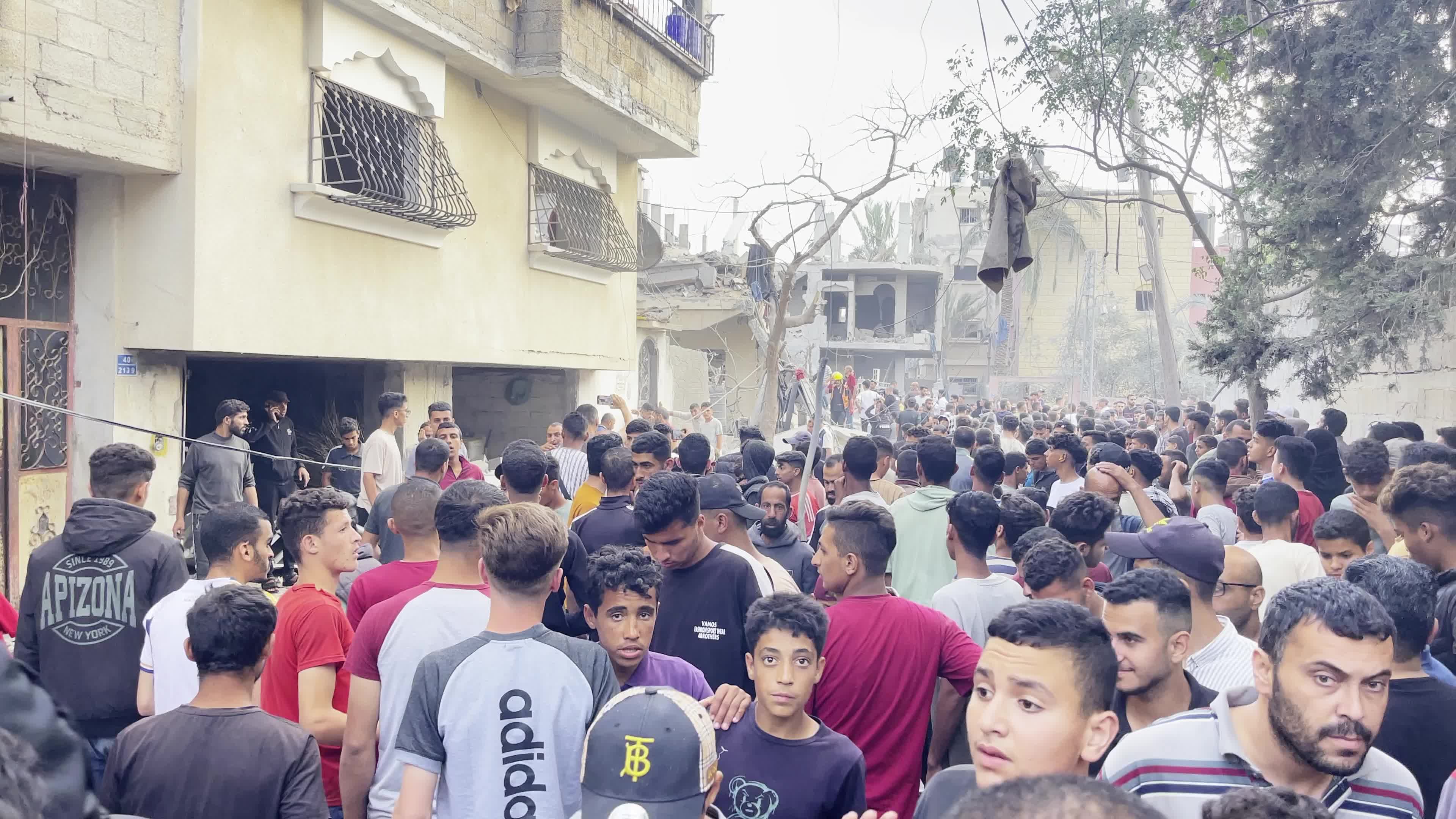 Aftermath of Israeli Airstrike In Gaza, Palestine