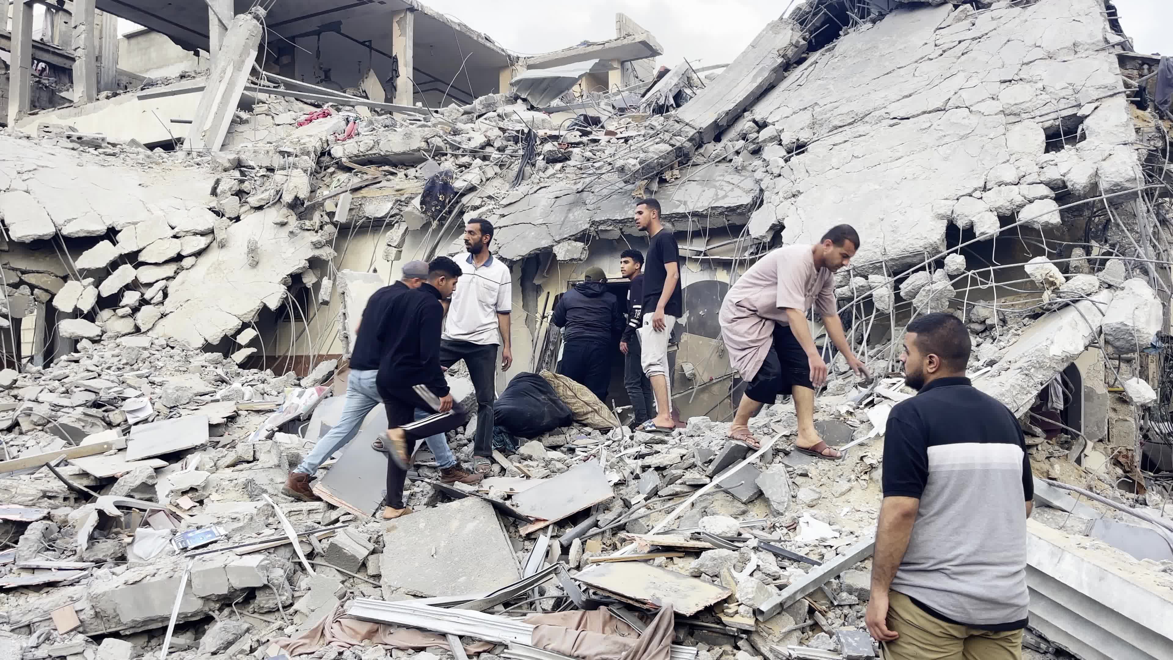 Aftermath of Israeli Airstrike In Gaza, Palestine