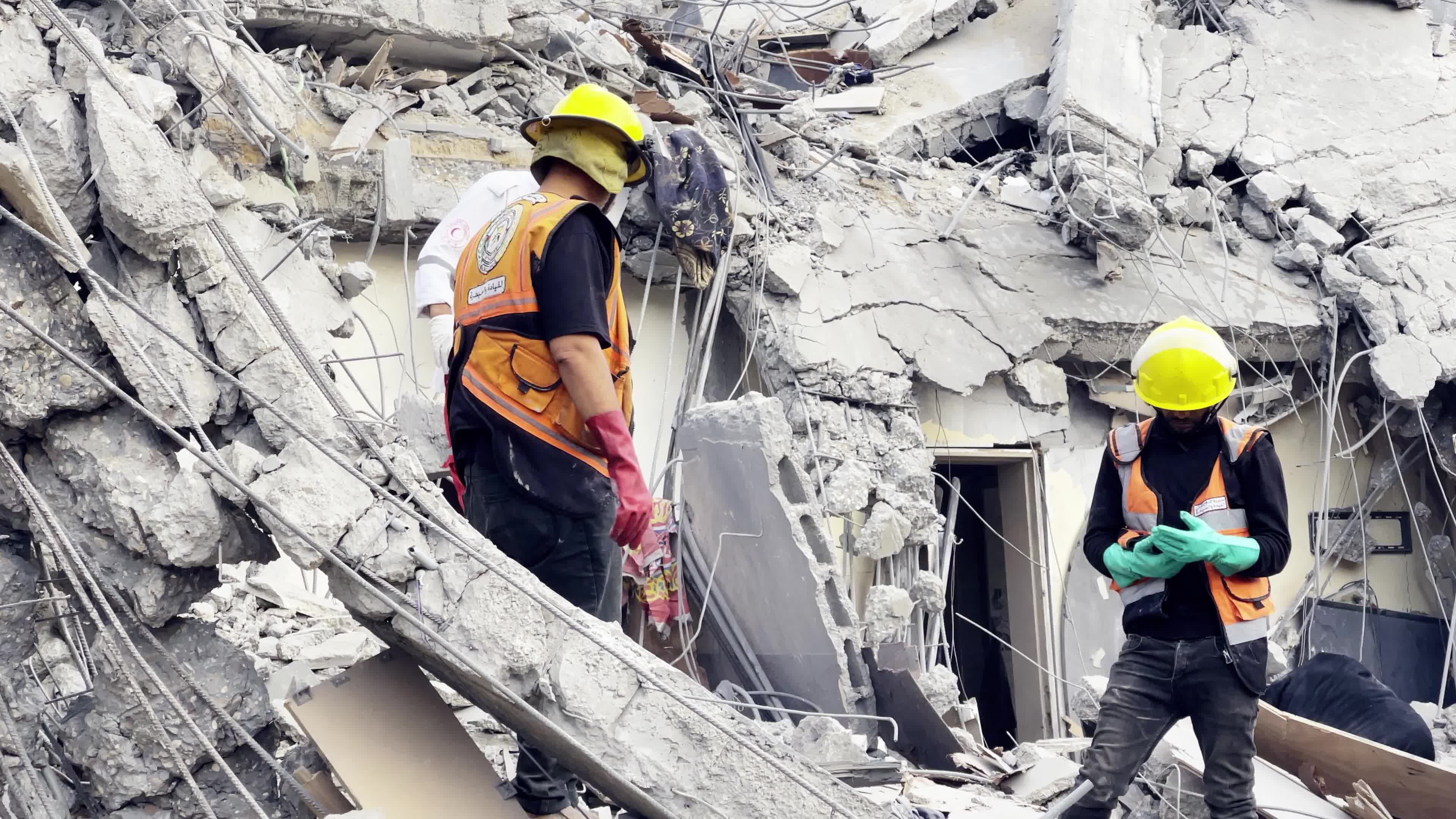 Aftermath of Israeli Airstrike In Gaza, Palestine