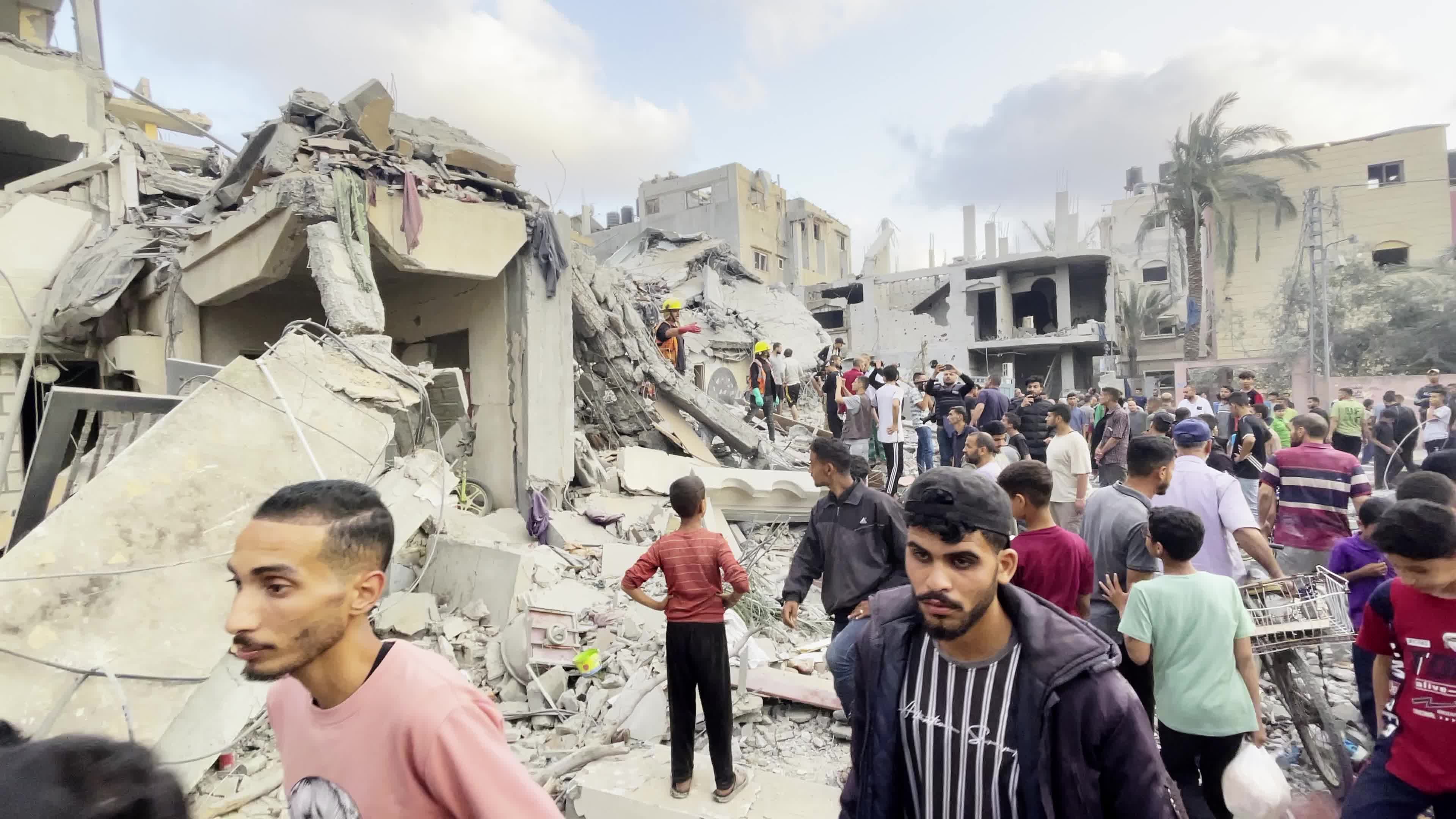 Aftermath of Israeli Airstrike In Gaza, Palestine