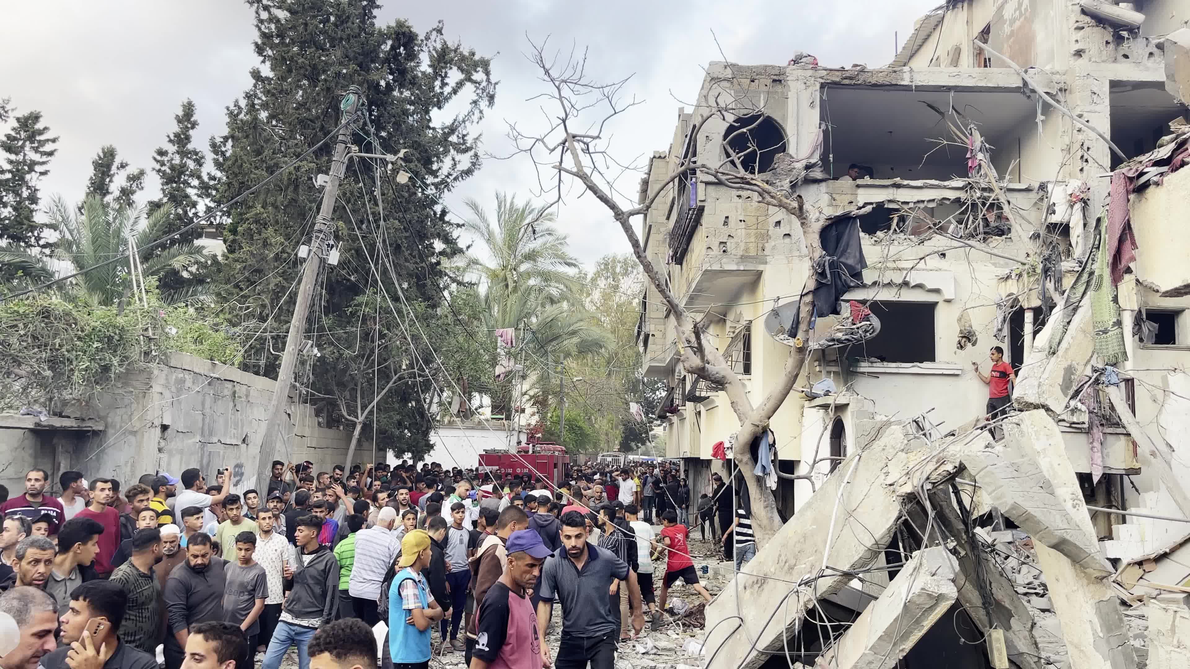 Aftermath of Israeli Airstrike In Gaza, Palestine