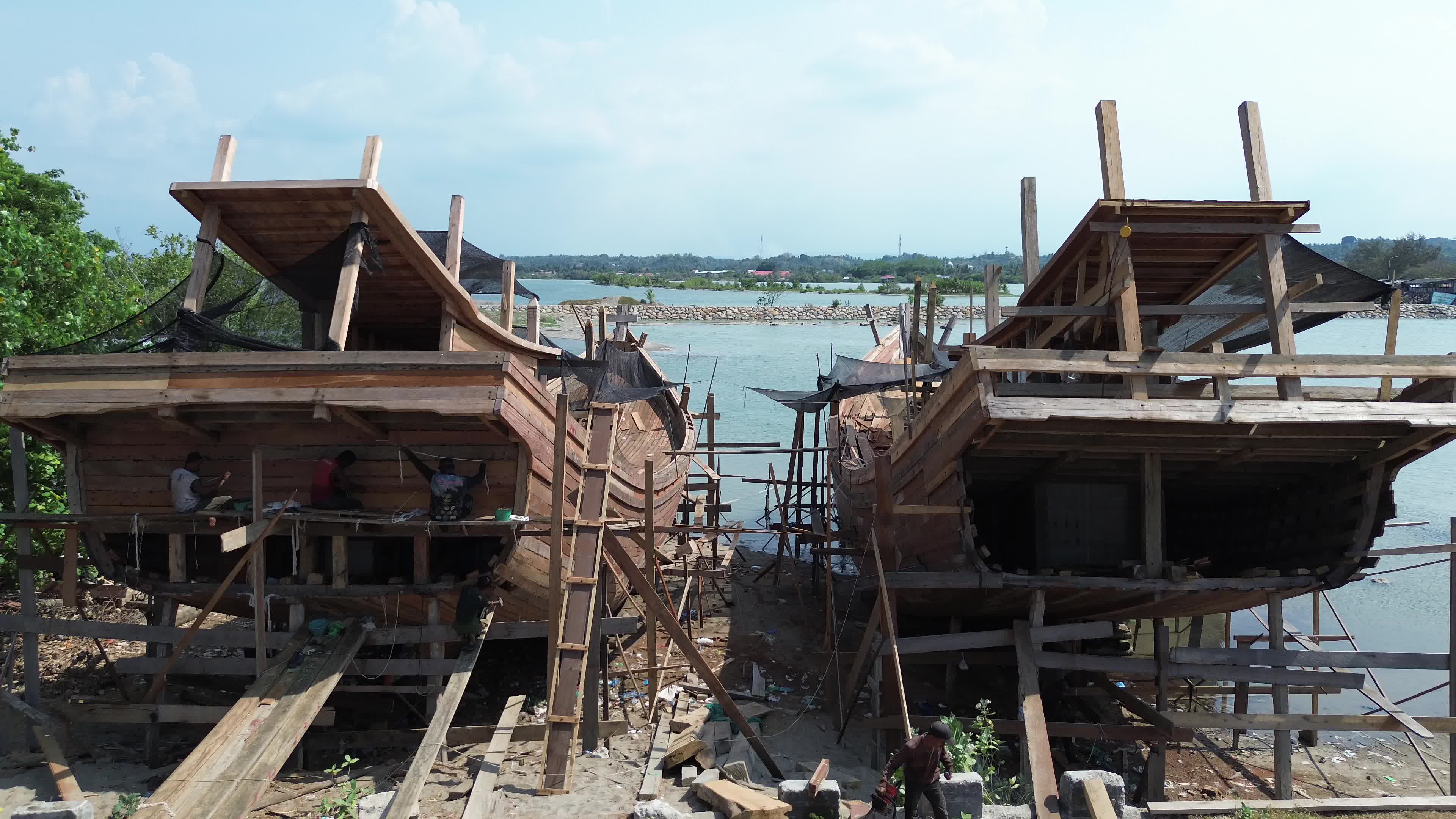 Traditional Fishing Boat in Aceh
