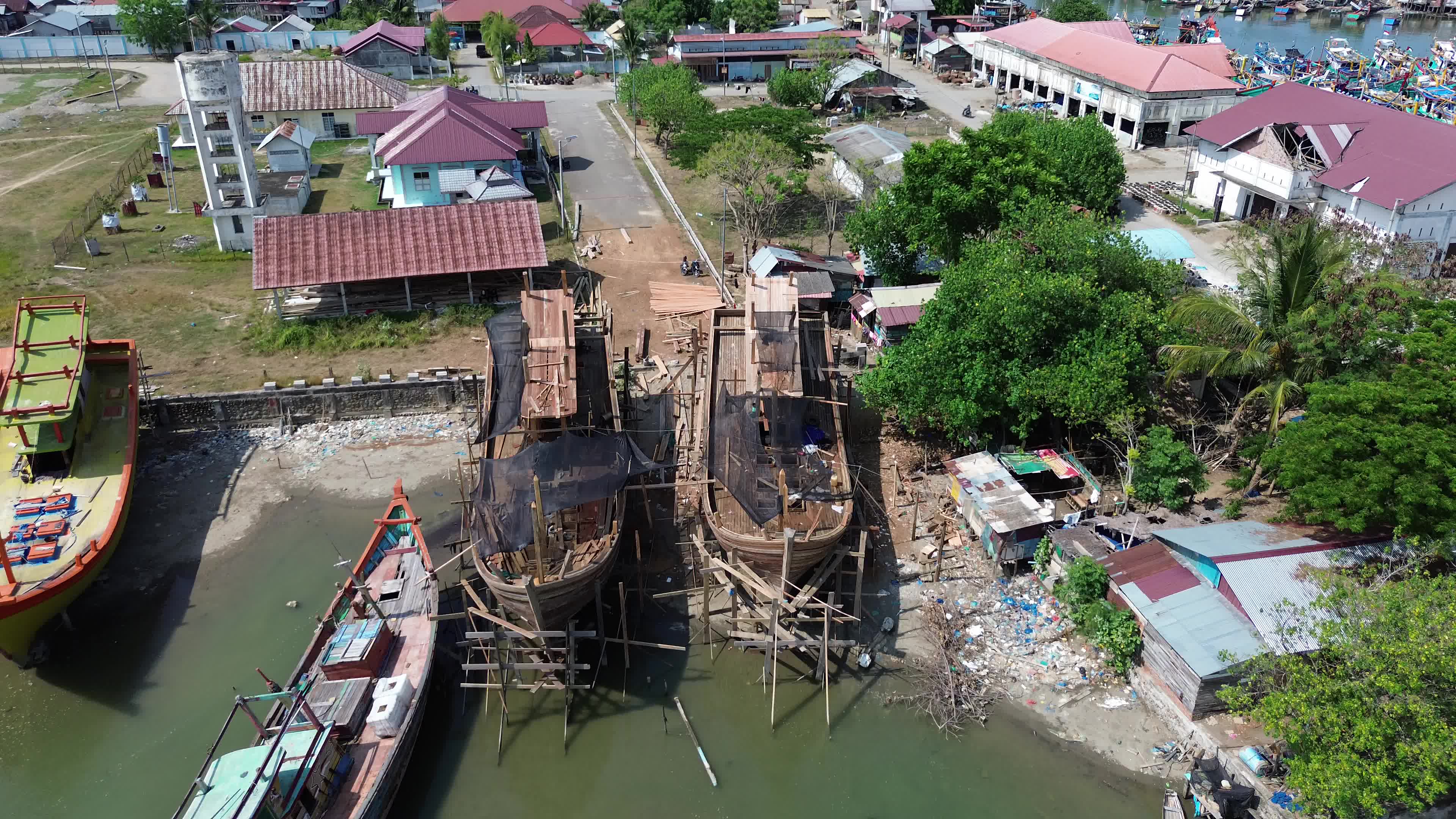 Traditional Fishing Boat in Aceh
