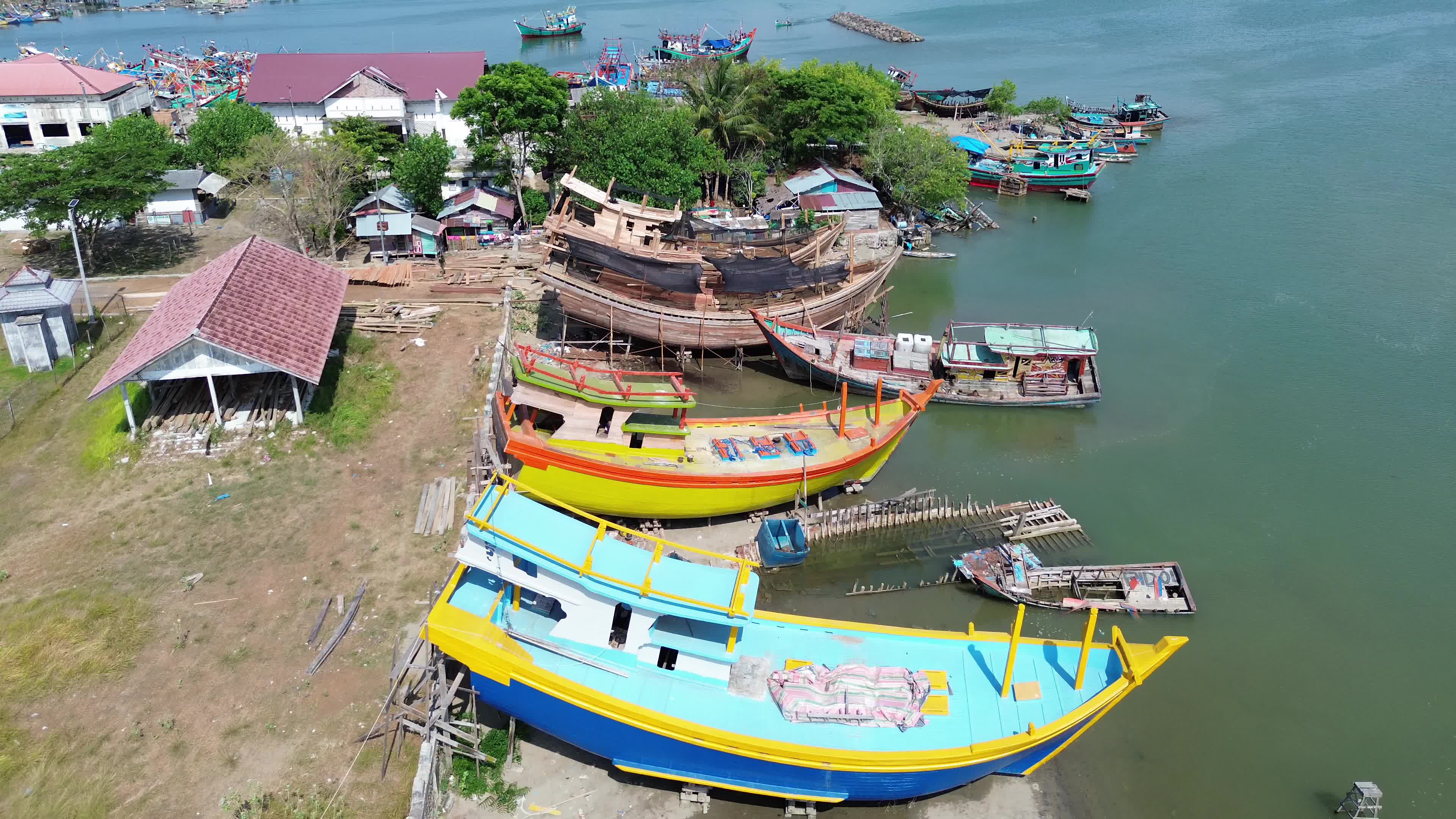 Traditional Fishing Boat in Aceh
