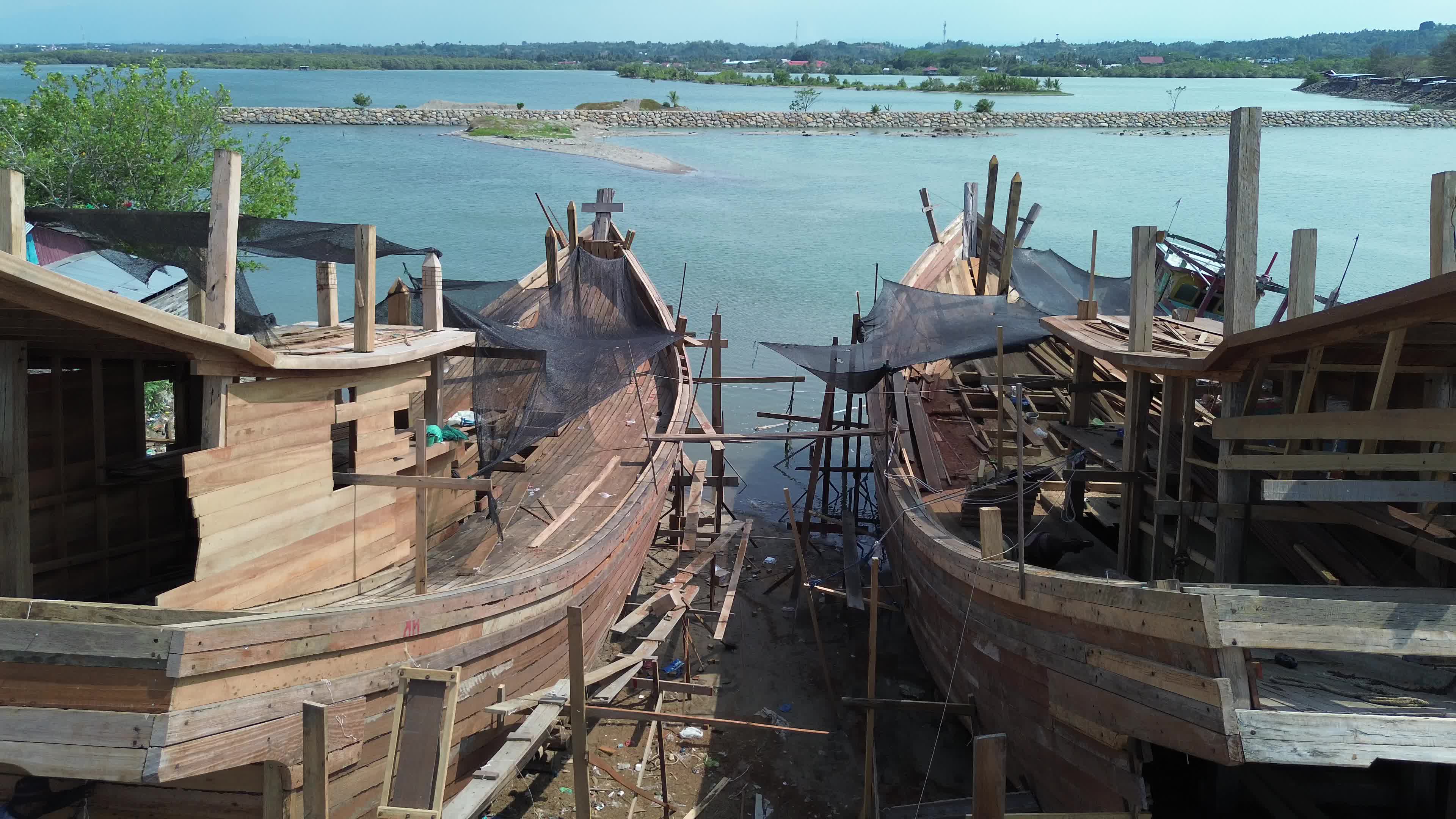 Traditional Fishing Boat in Aceh
