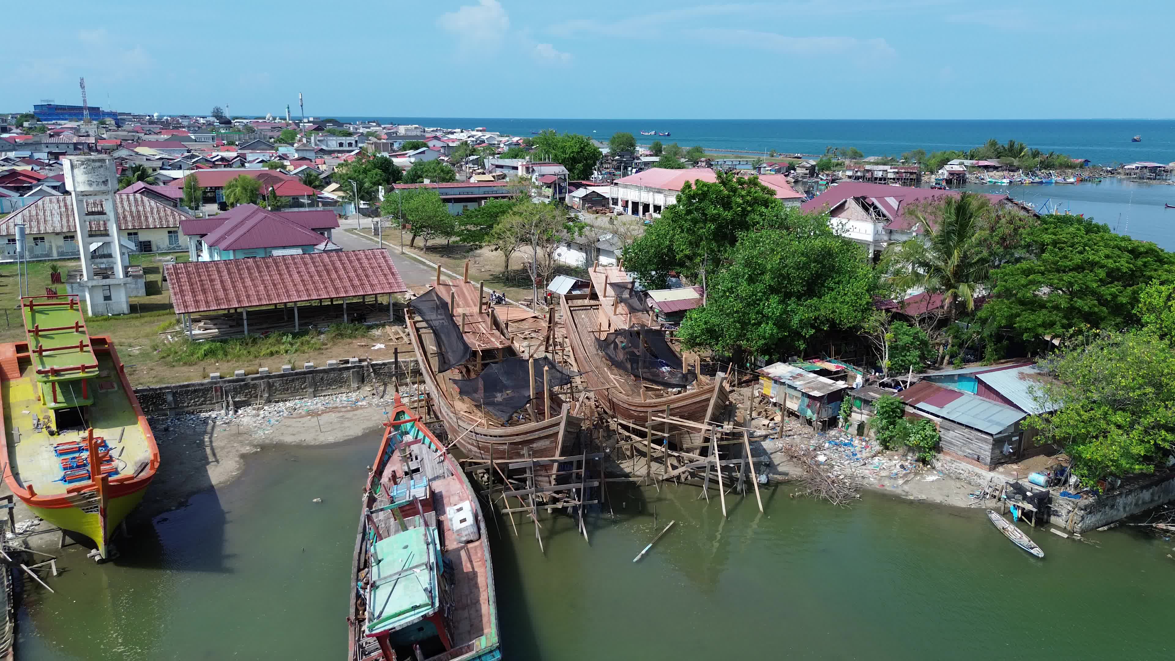 Traditional Fishing Boat in Aceh
