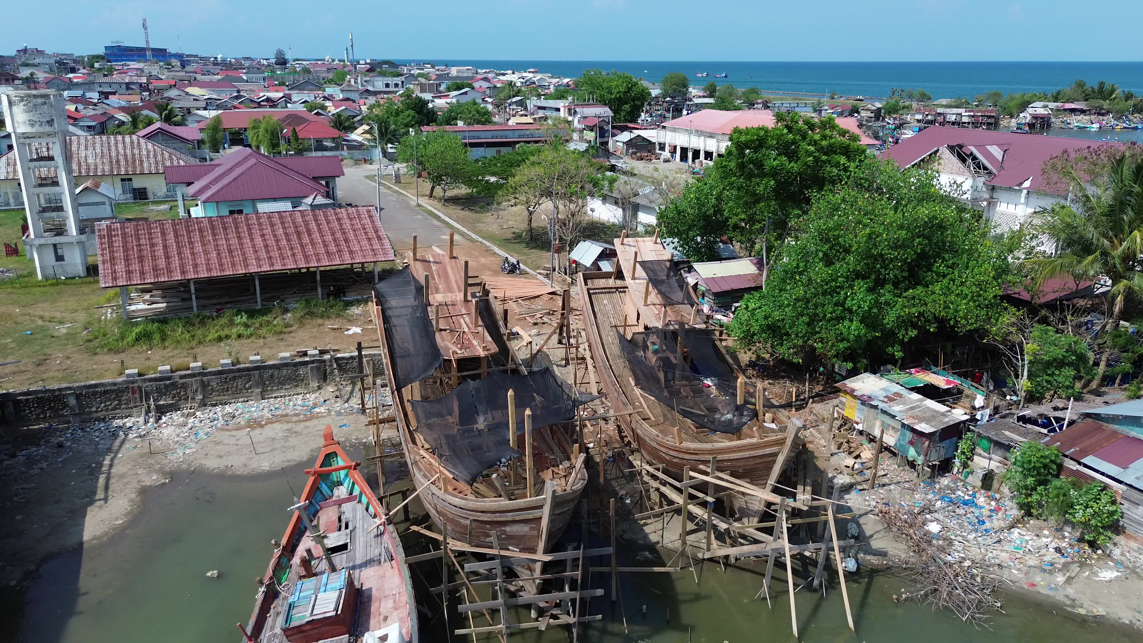 Traditional Fishing Boat in Aceh
