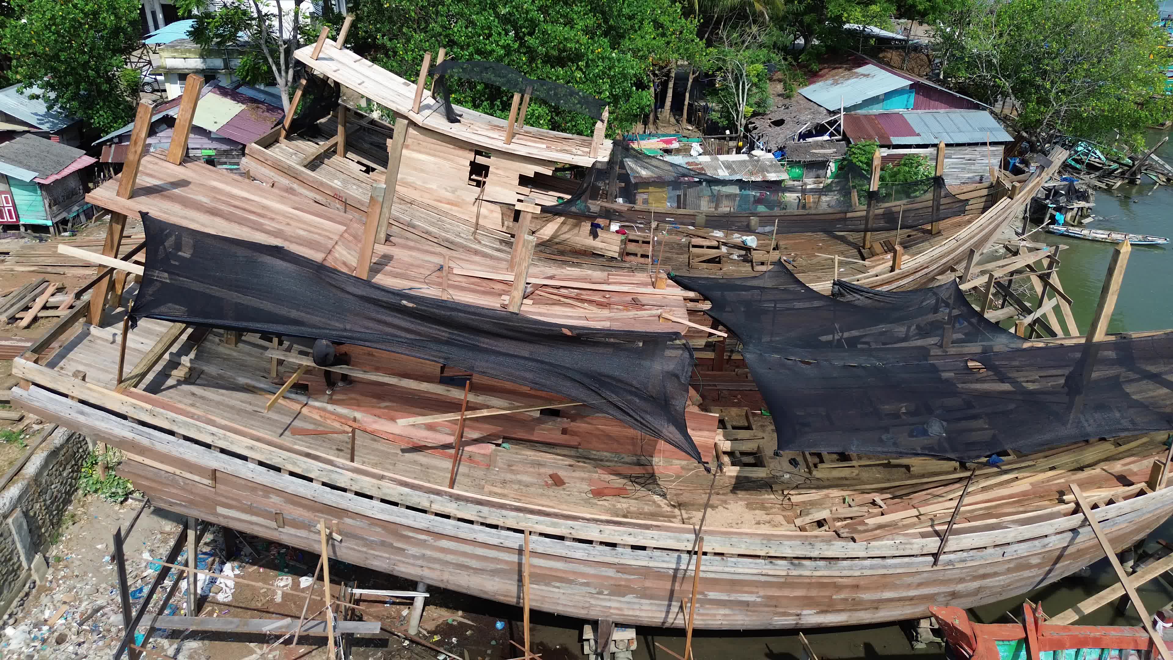 Traditional Fishing Boat in Aceh
