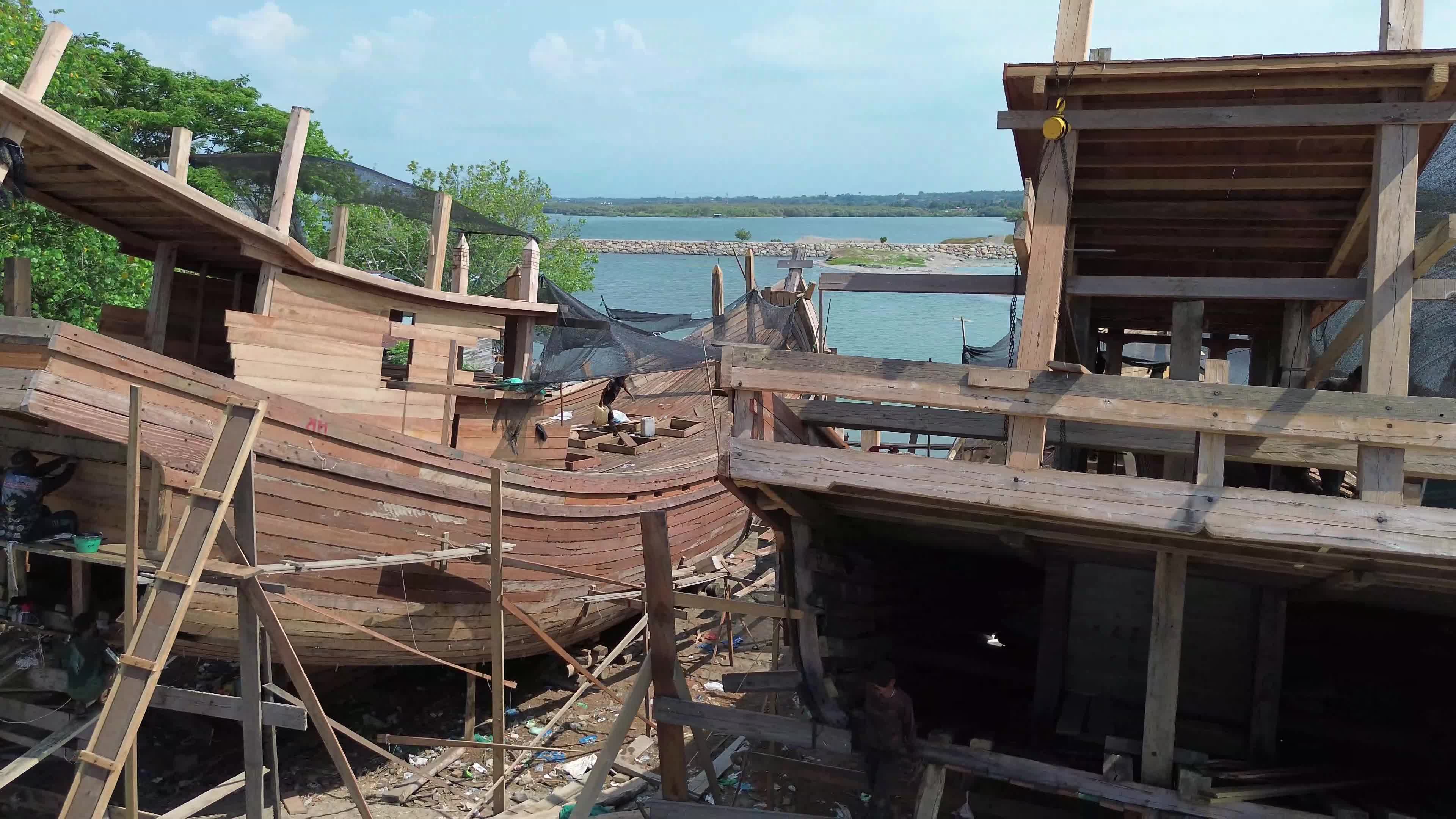Traditional Fishing Boat in Aceh
