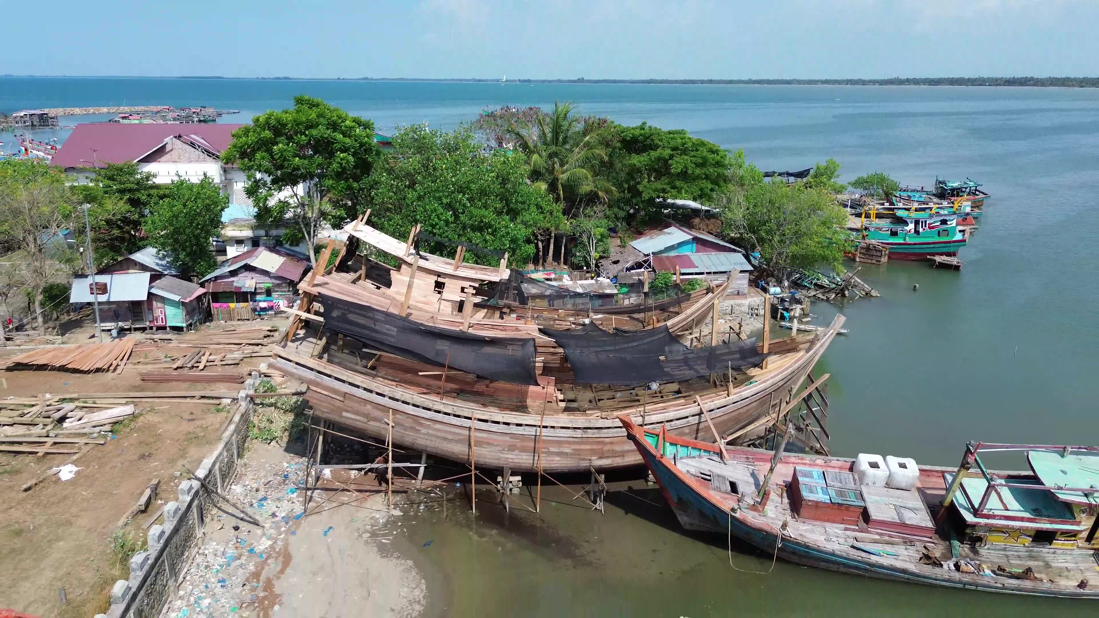 Traditional Fishing Boat in Aceh
