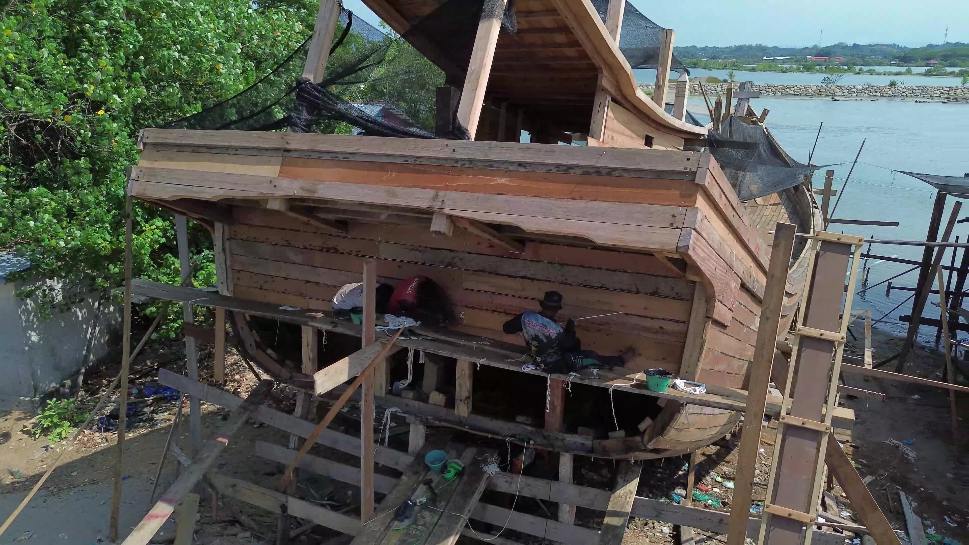 Traditional Fishing Boat in Aceh
