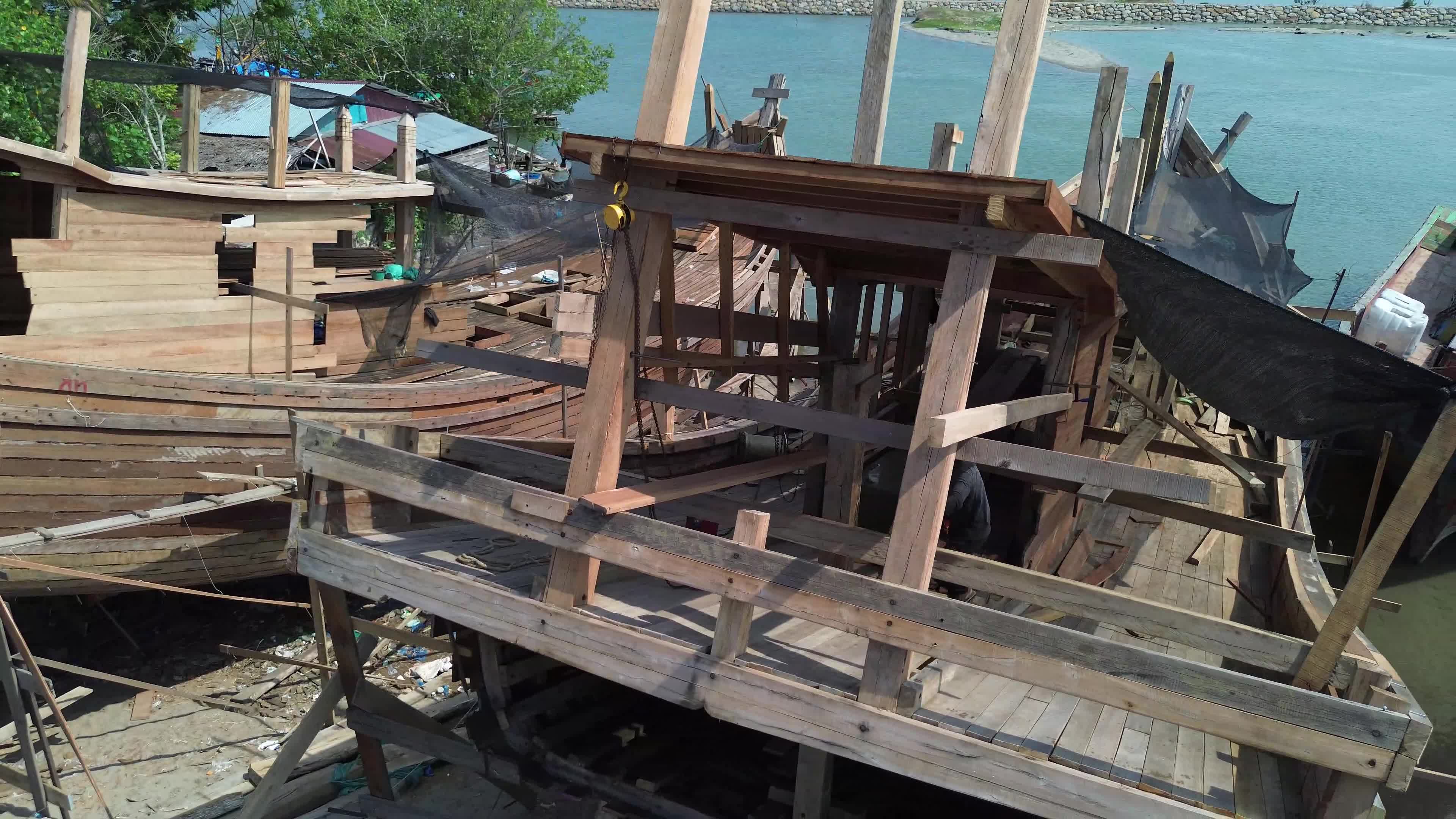 Traditional Fishing Boat in Aceh
